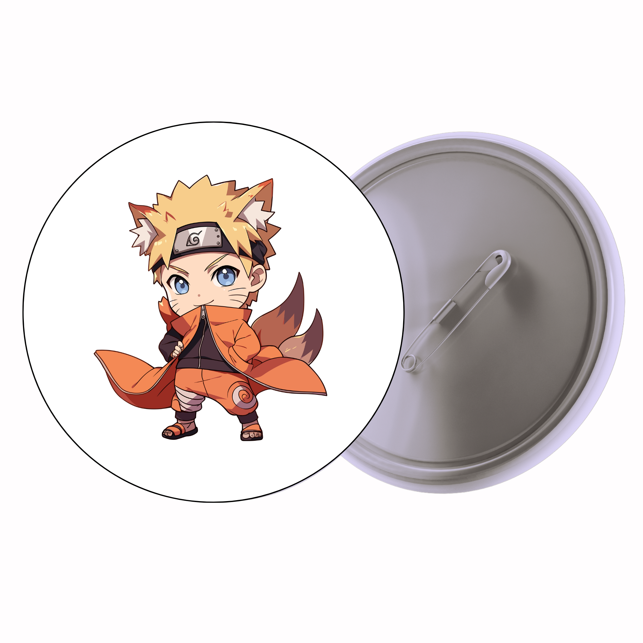 Naruto Naruto Uzumaki Cloak (Chibi) Anime Pin Badge