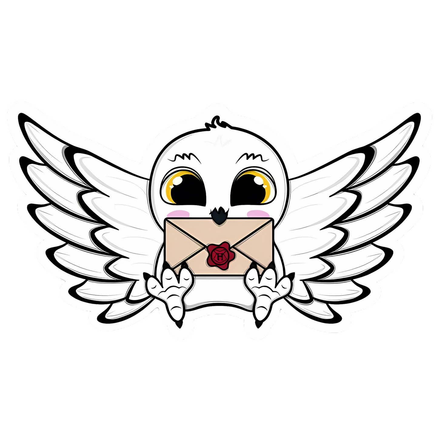 Harry Potter Stickers - Hedwig with Letter