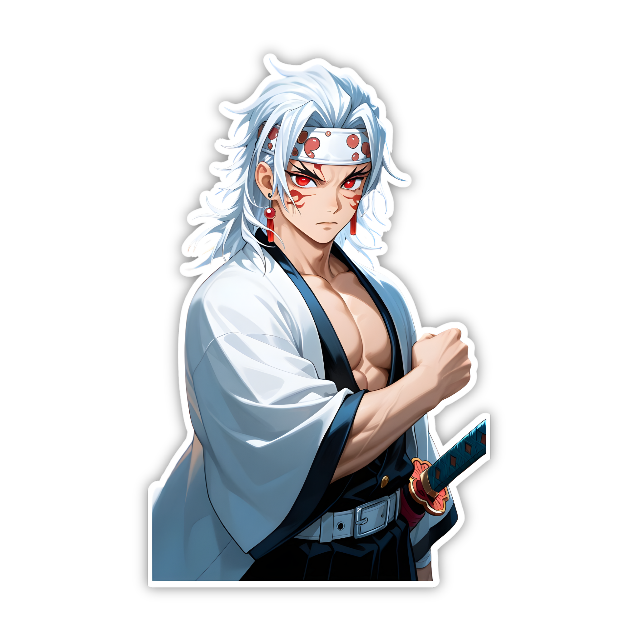 Tengen Uzui Chibi Sticker (Portrait)