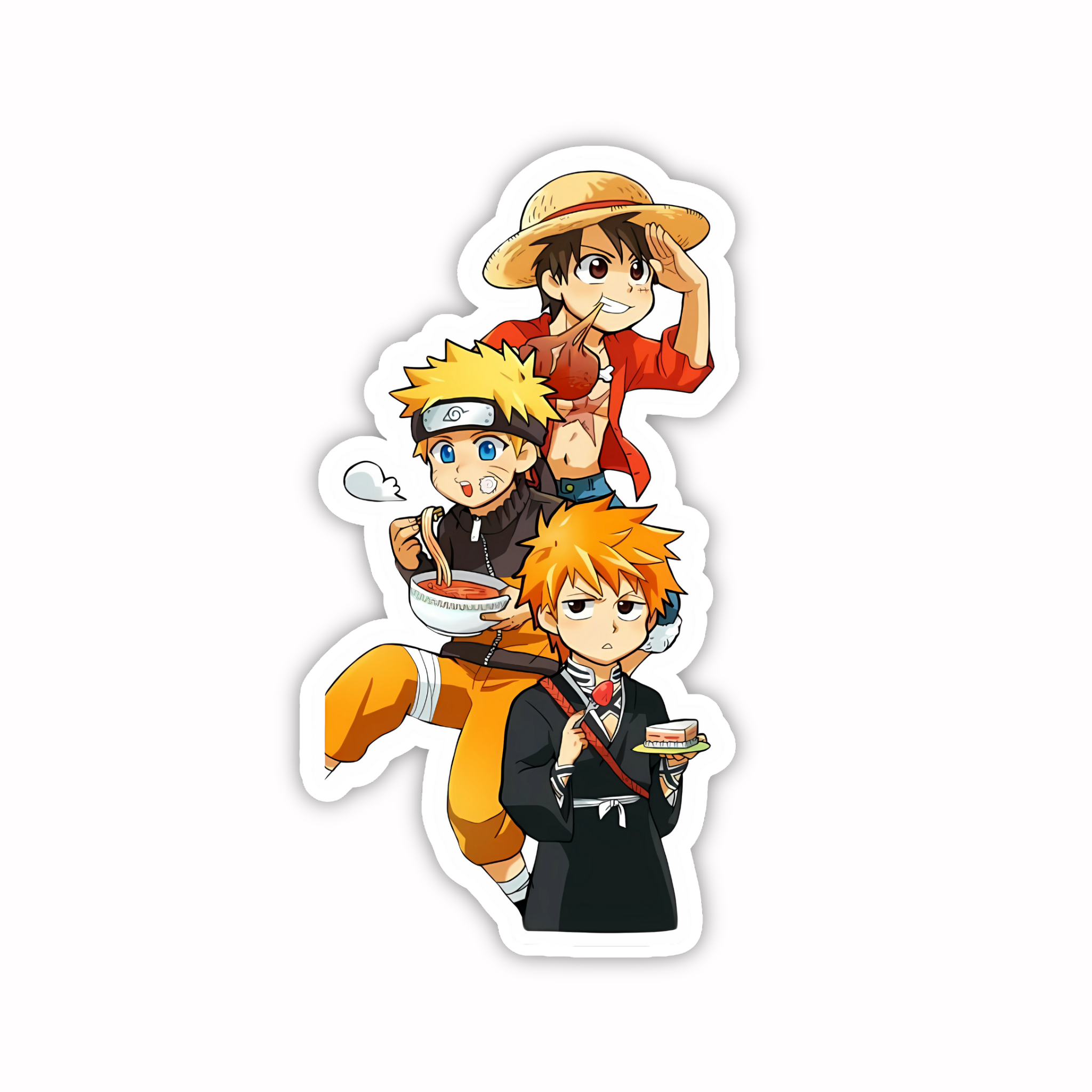 Anime Trio Group Sticker