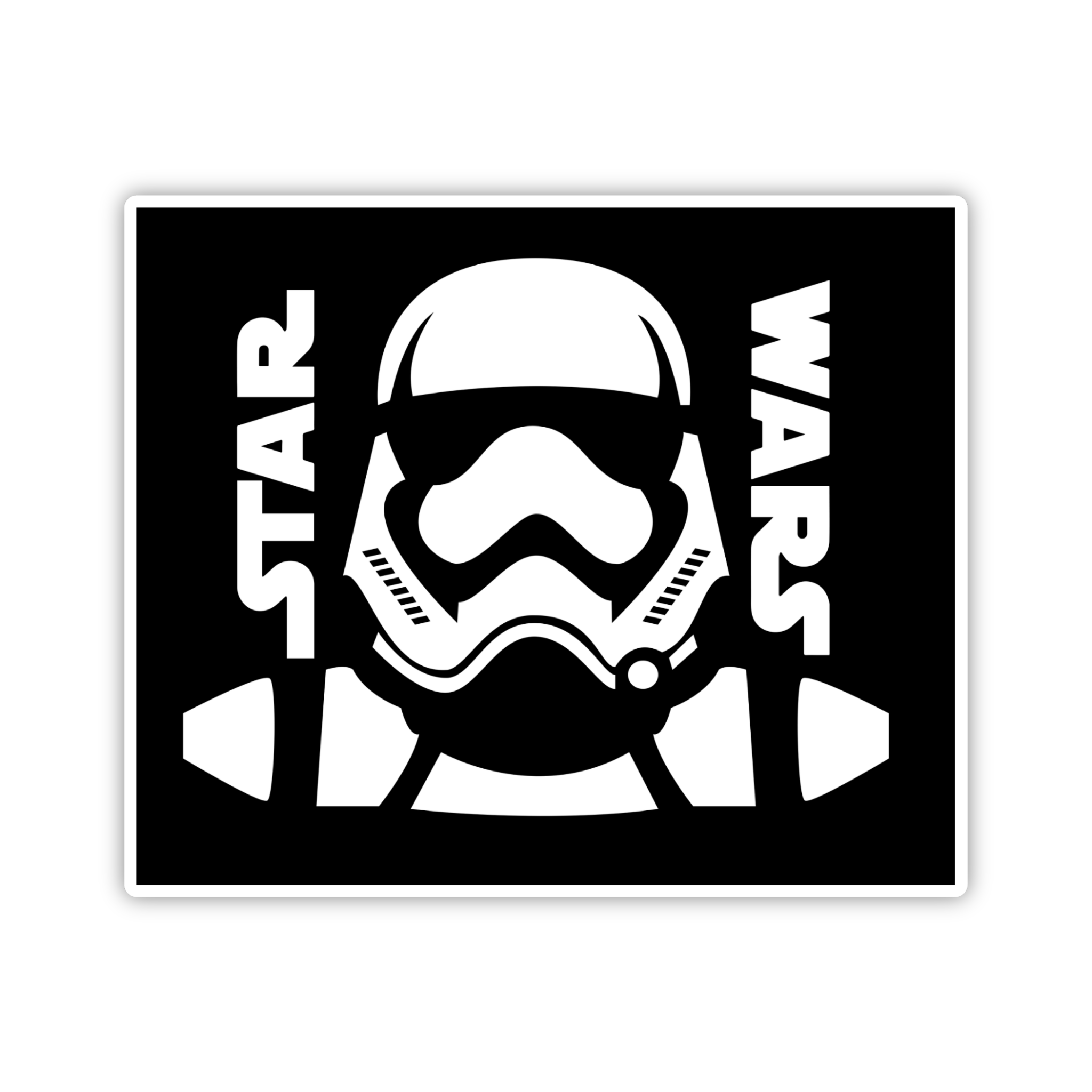 Stormtrooper Square Emblem Sticker