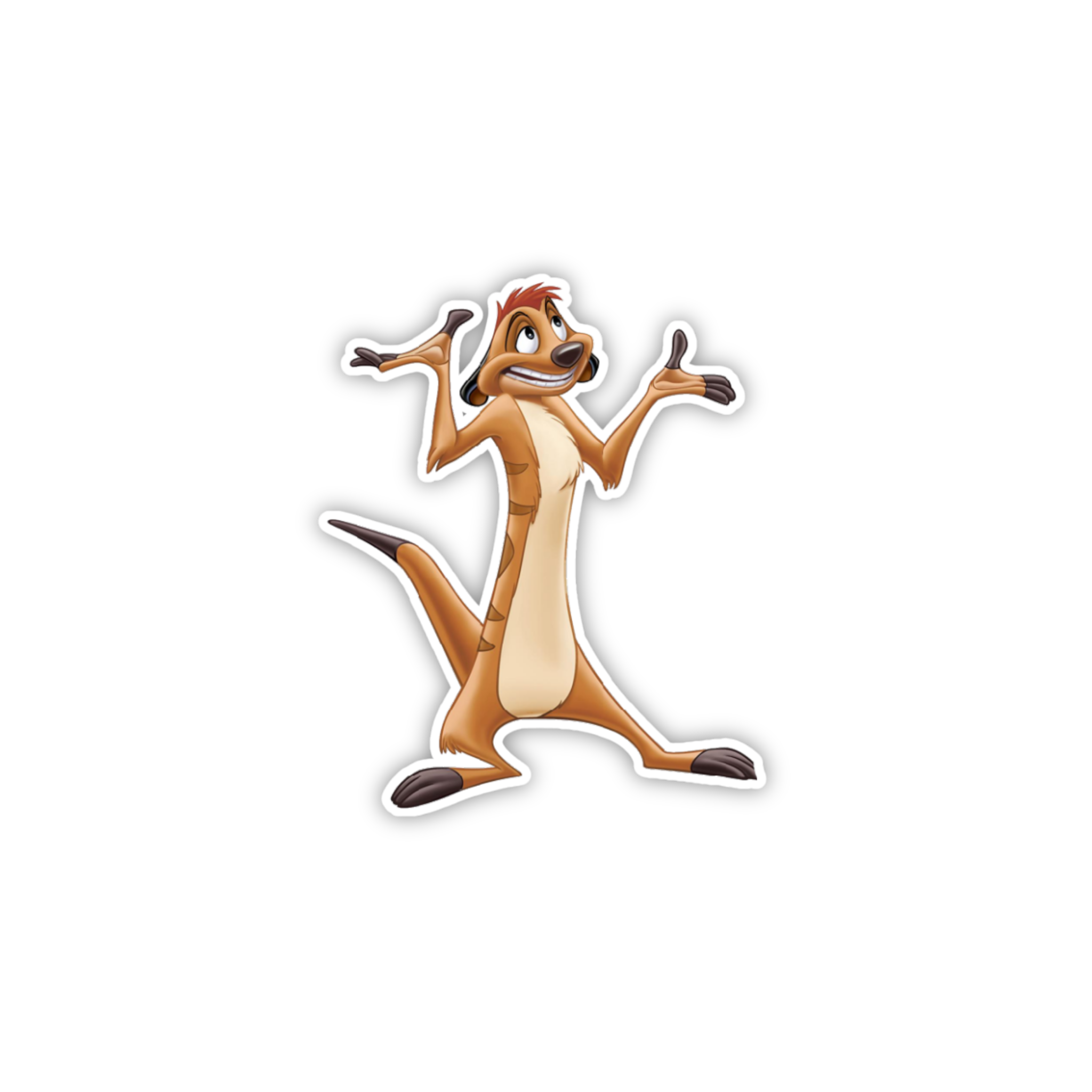 Timon Shocked Reaction Sticker