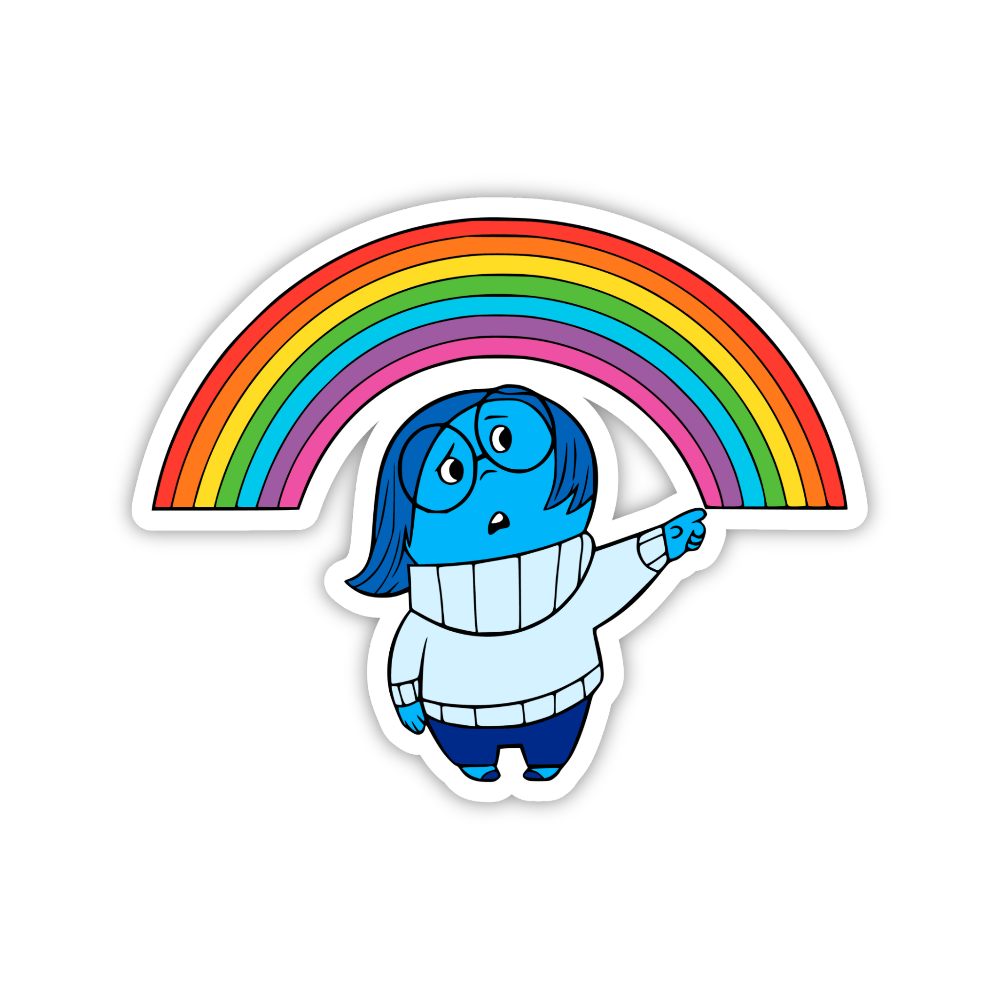 Sadness Rainbow Mood Sticker