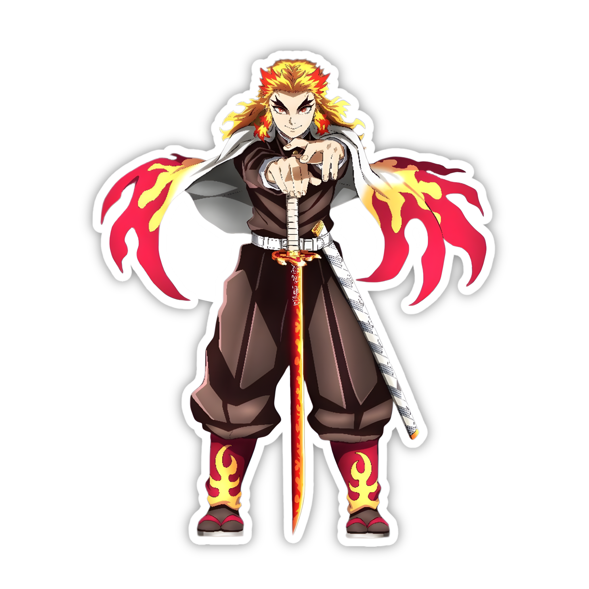 Kyojuro Rengoku Flame Aura Sticker