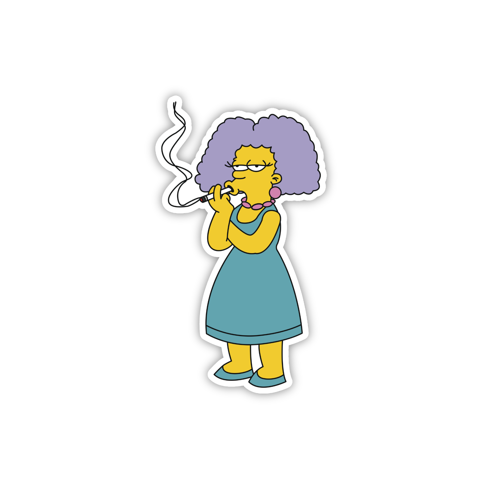Animated Yellow Family Pose 29 Cartoon Sticker