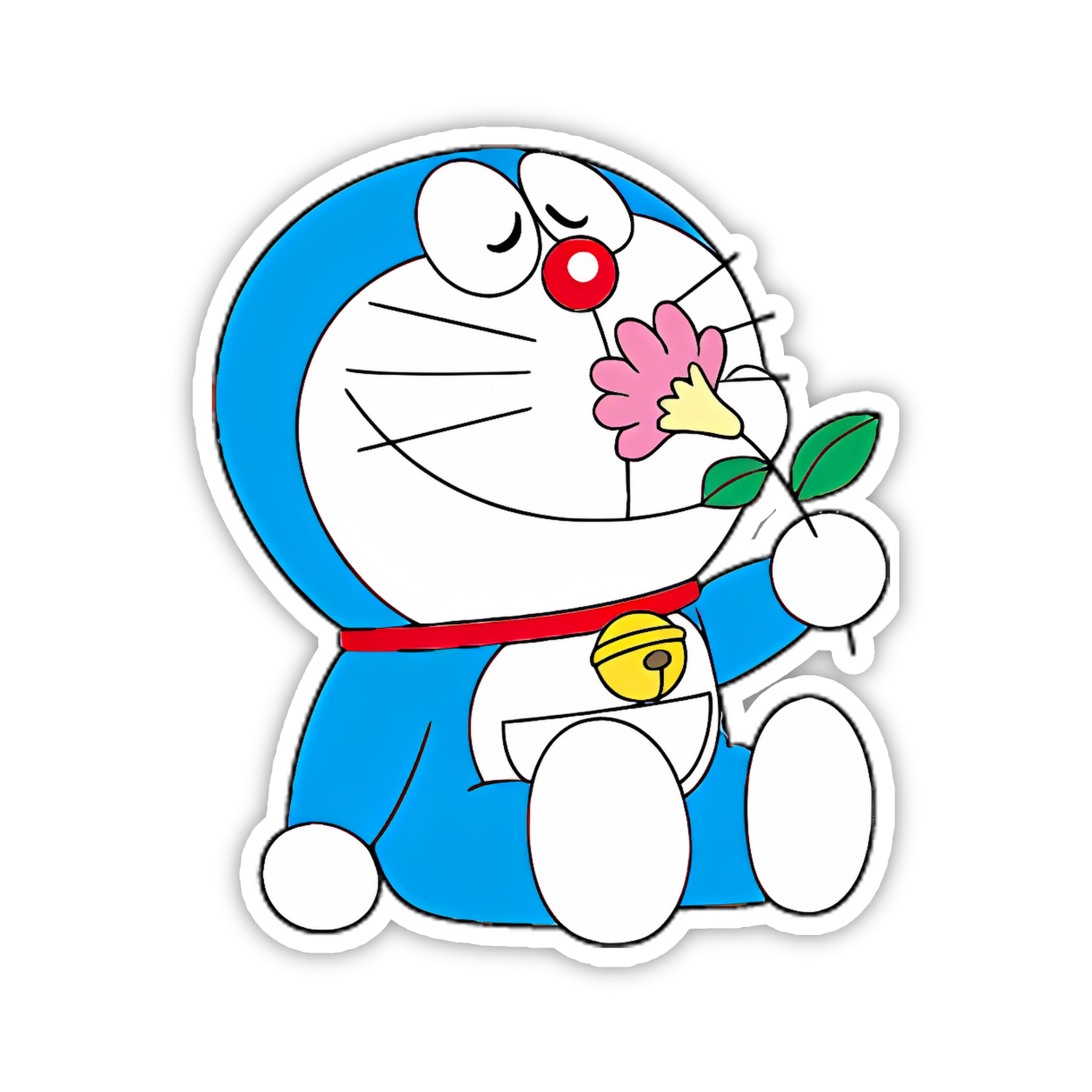 Doraemon Flower Gift Sticker
