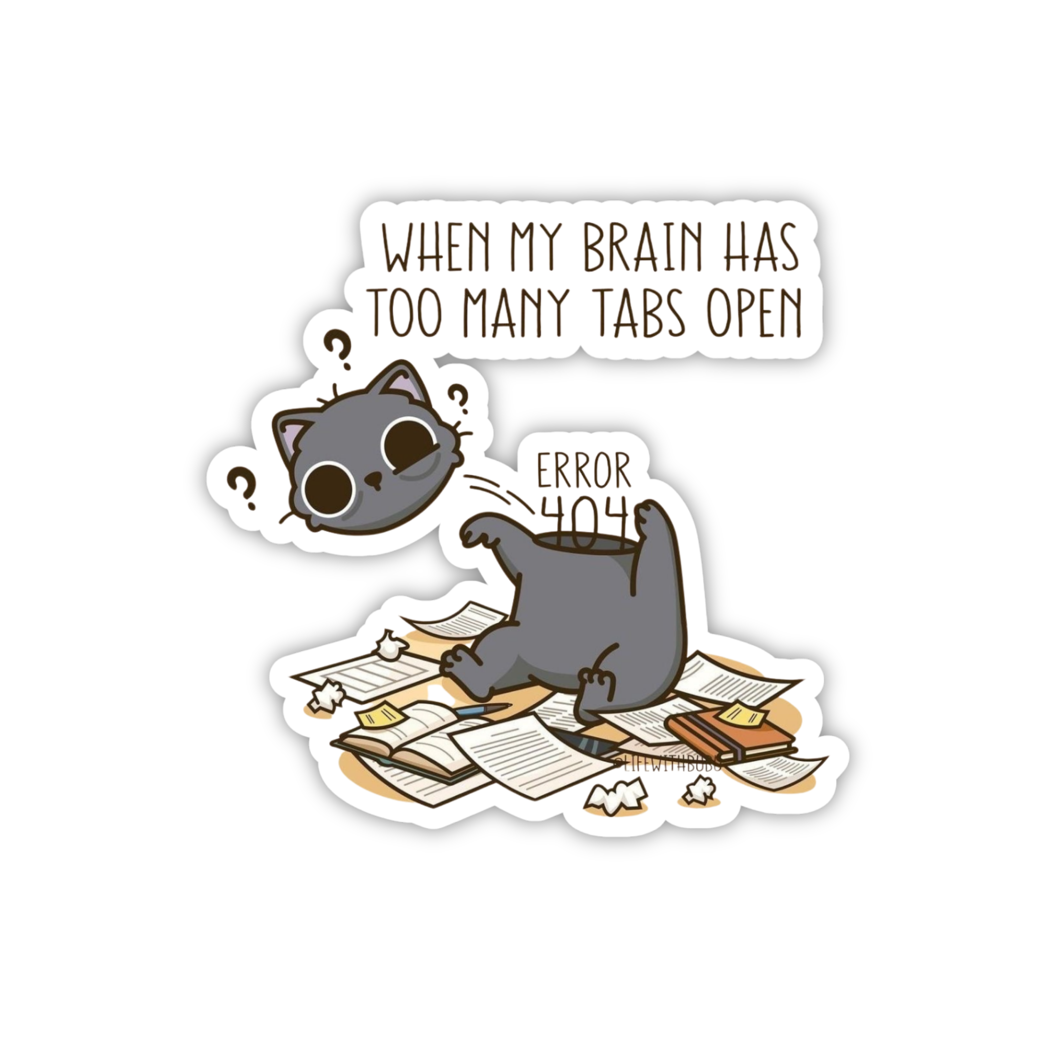 I Didn’t Mean To Push All Buttons Cat Sticker