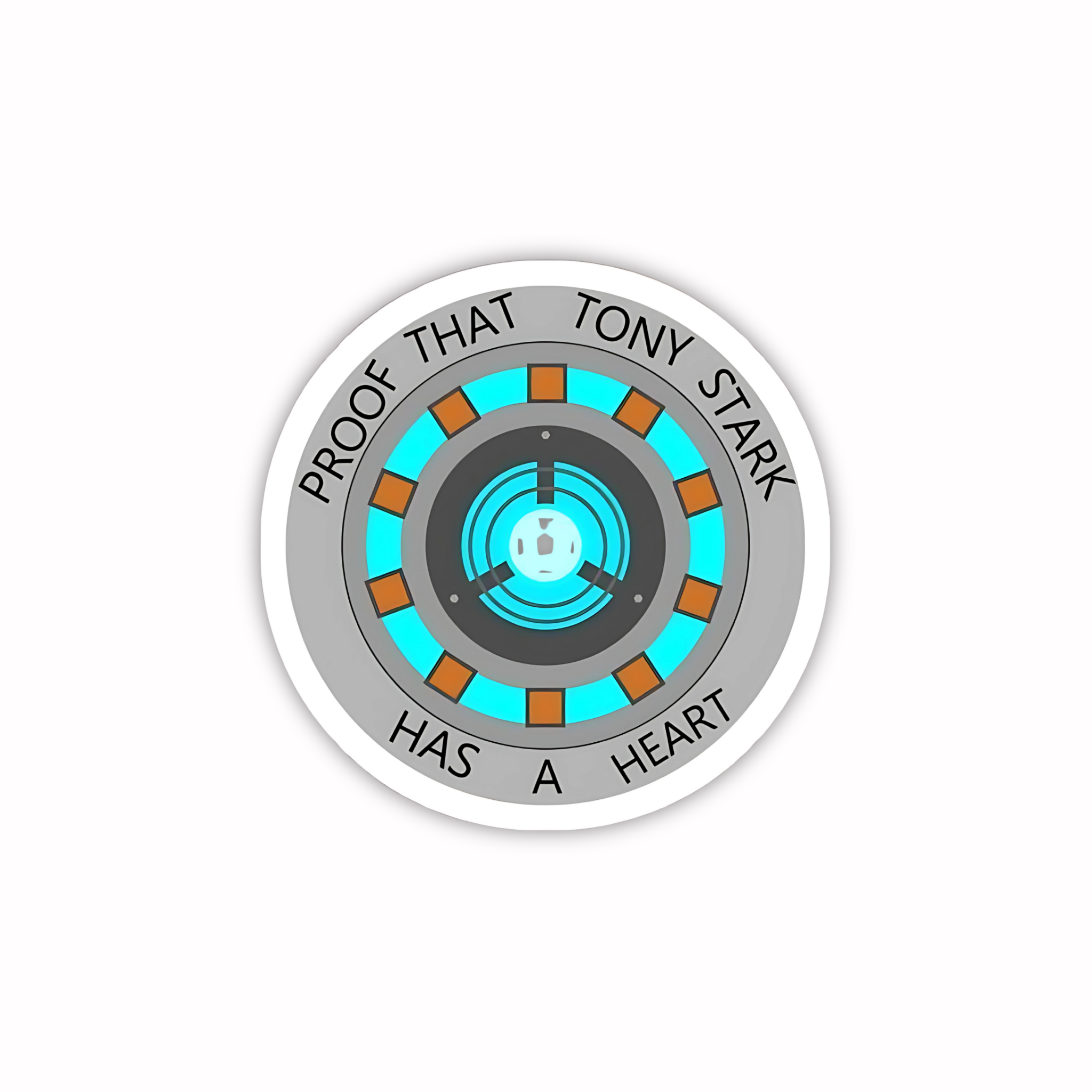 Arc Reactor Blueprint Sticker