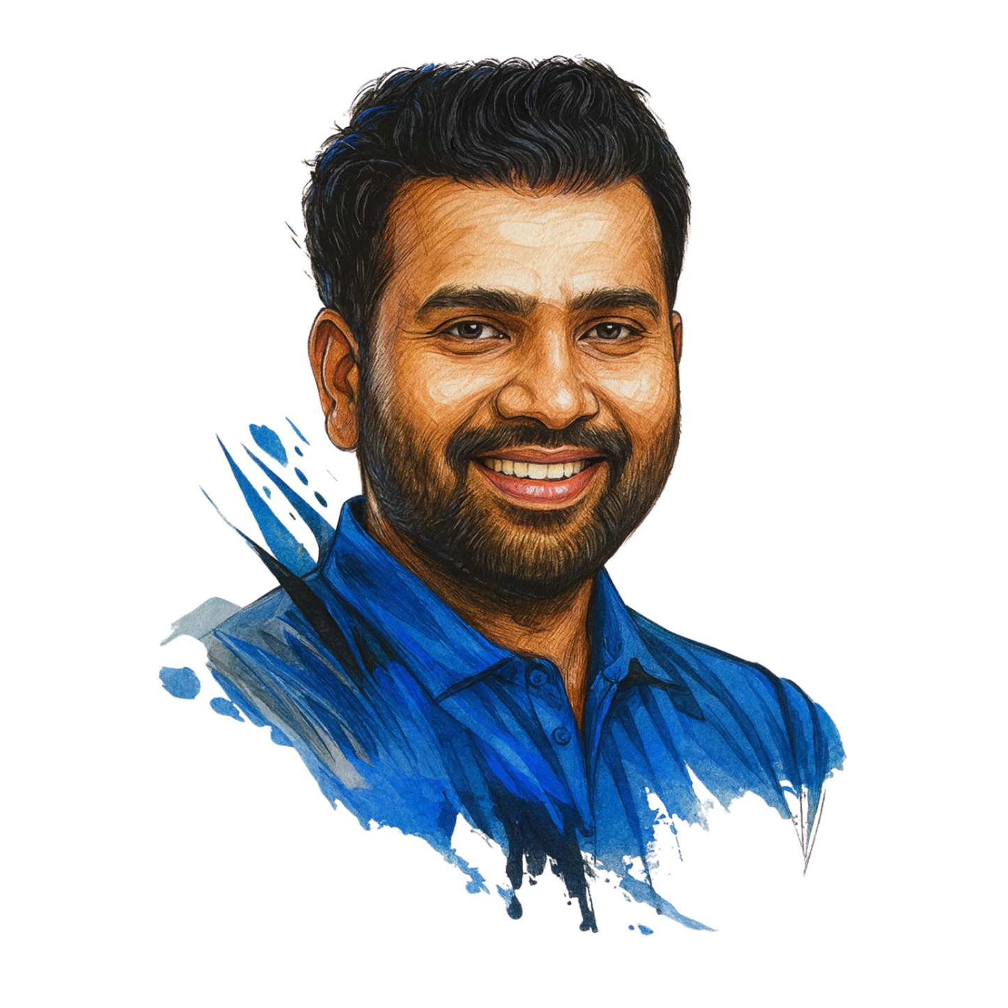 Cricket Stickers - Rohit Sharma Portrait