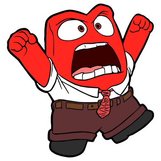 Inside Out Stickers - Anger Shouting Sticker