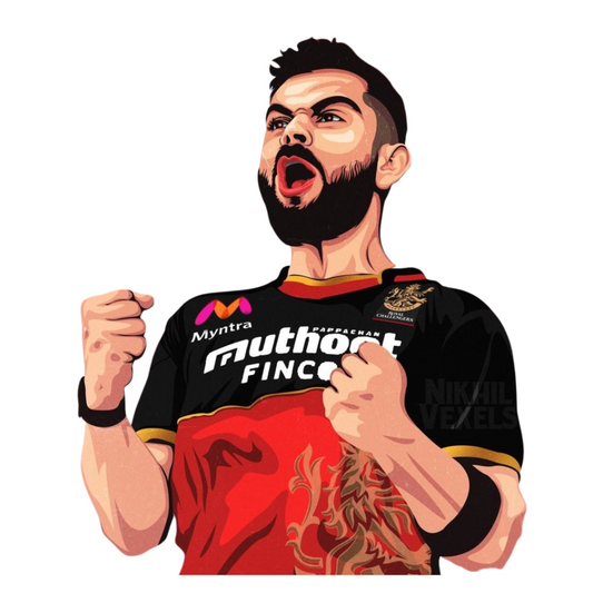 Cricket Stickers - RCB Celebration Virat Kohli