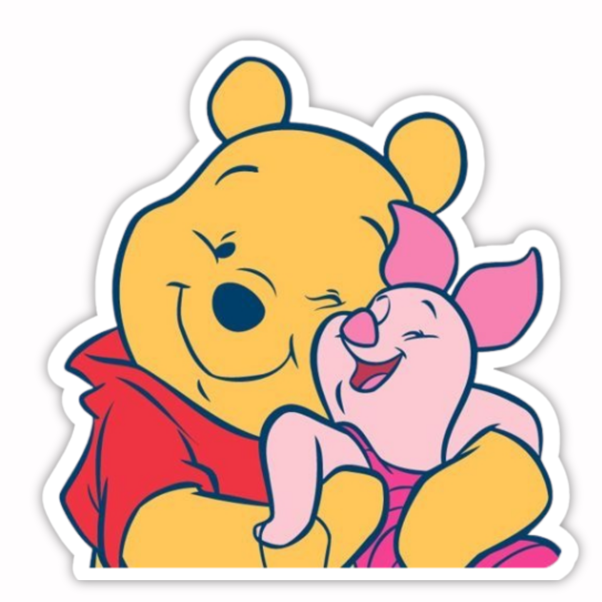 Pooh Piglet Love Sticker
