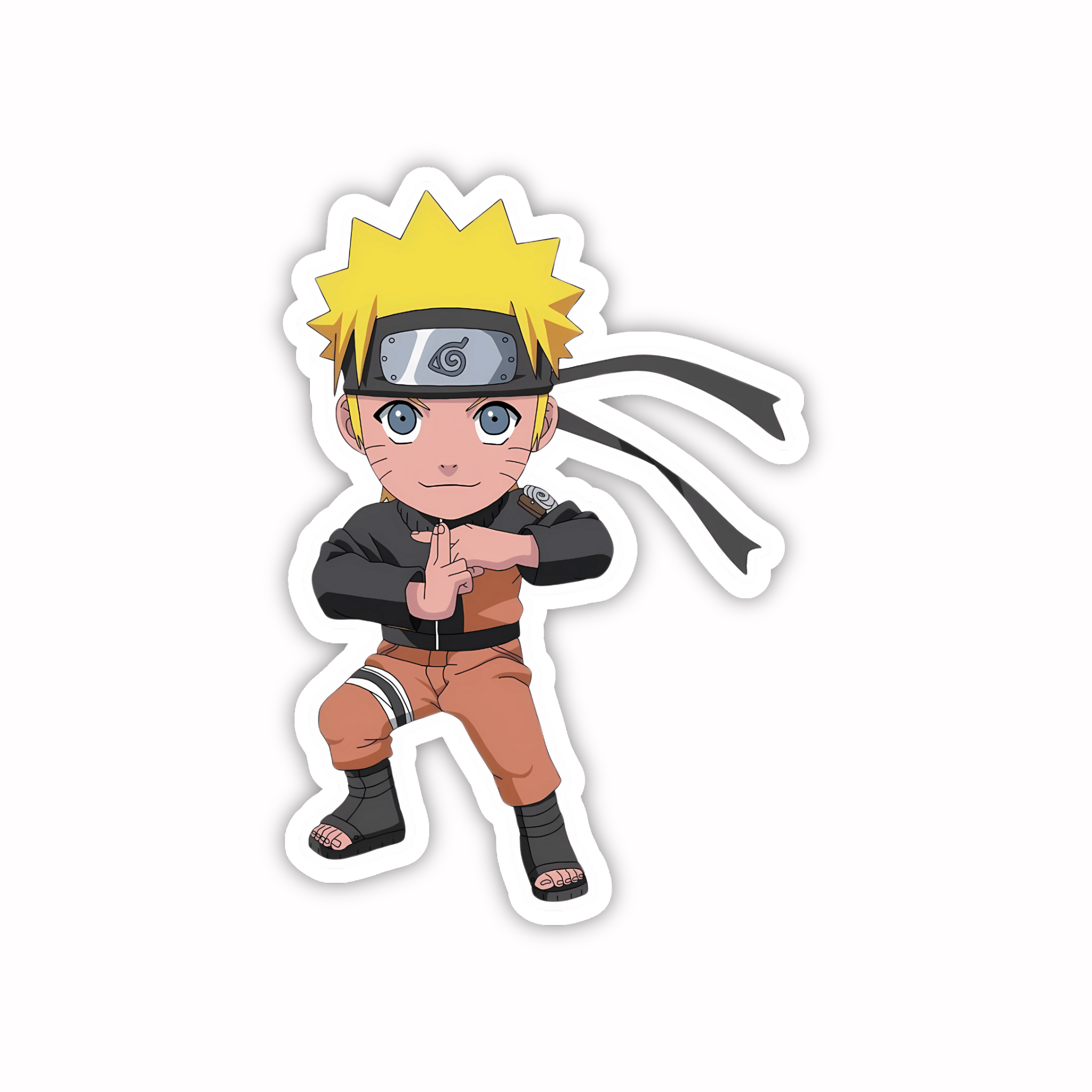 Classic Naruto Running Pose Sticker