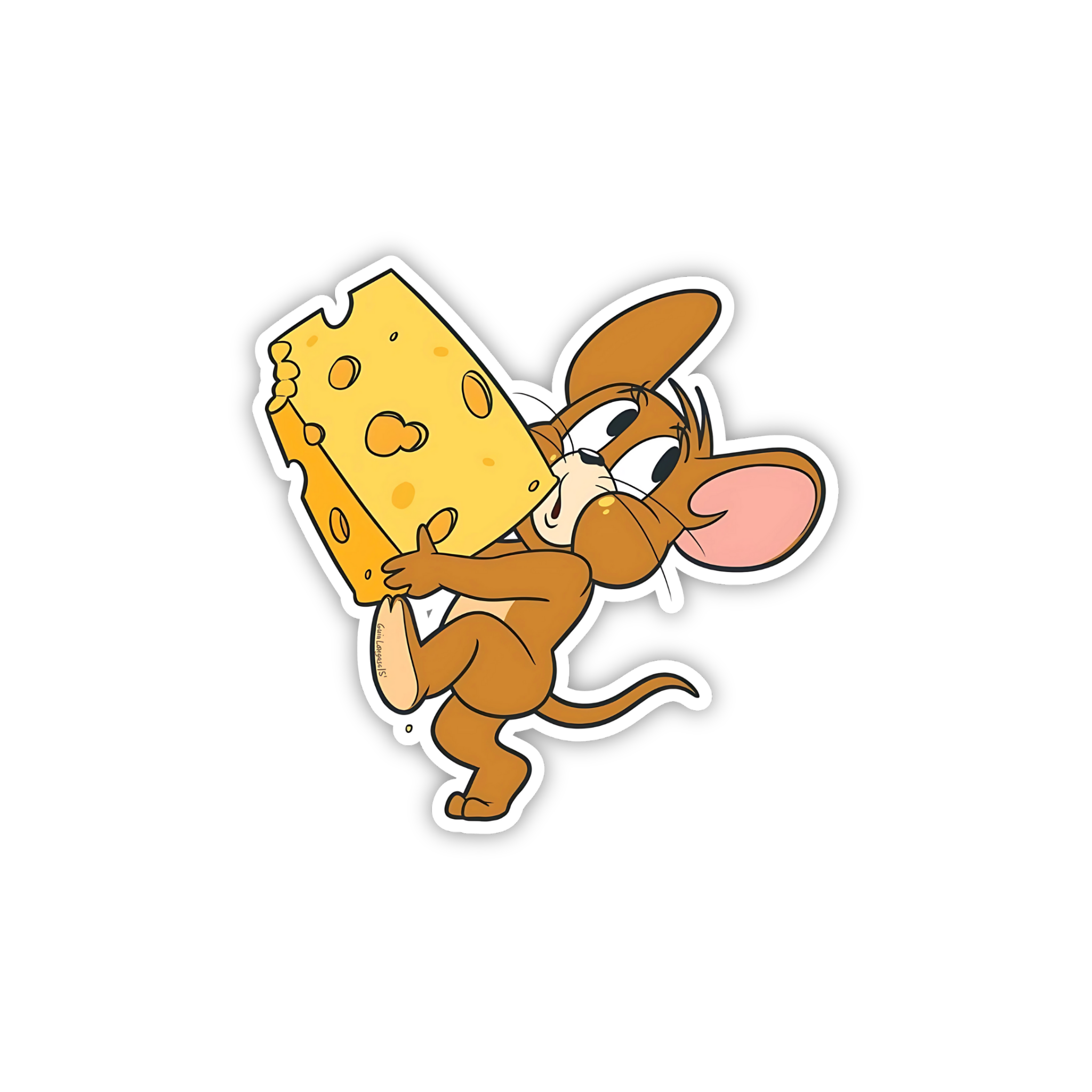 Jerry Cheese Run Sticker