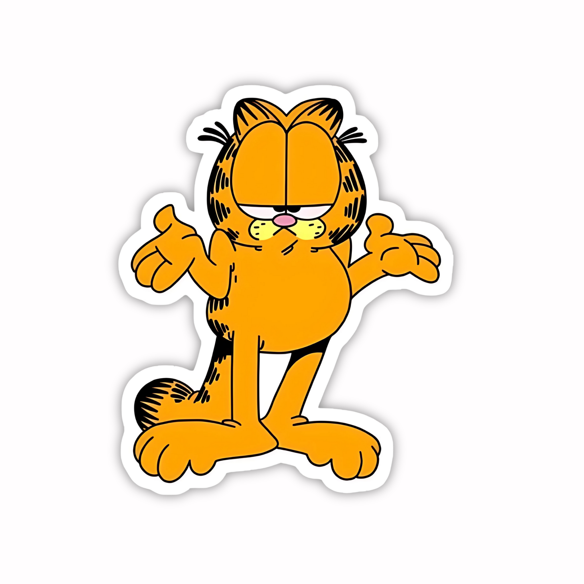 Garfield Stretch Lazy Sticker