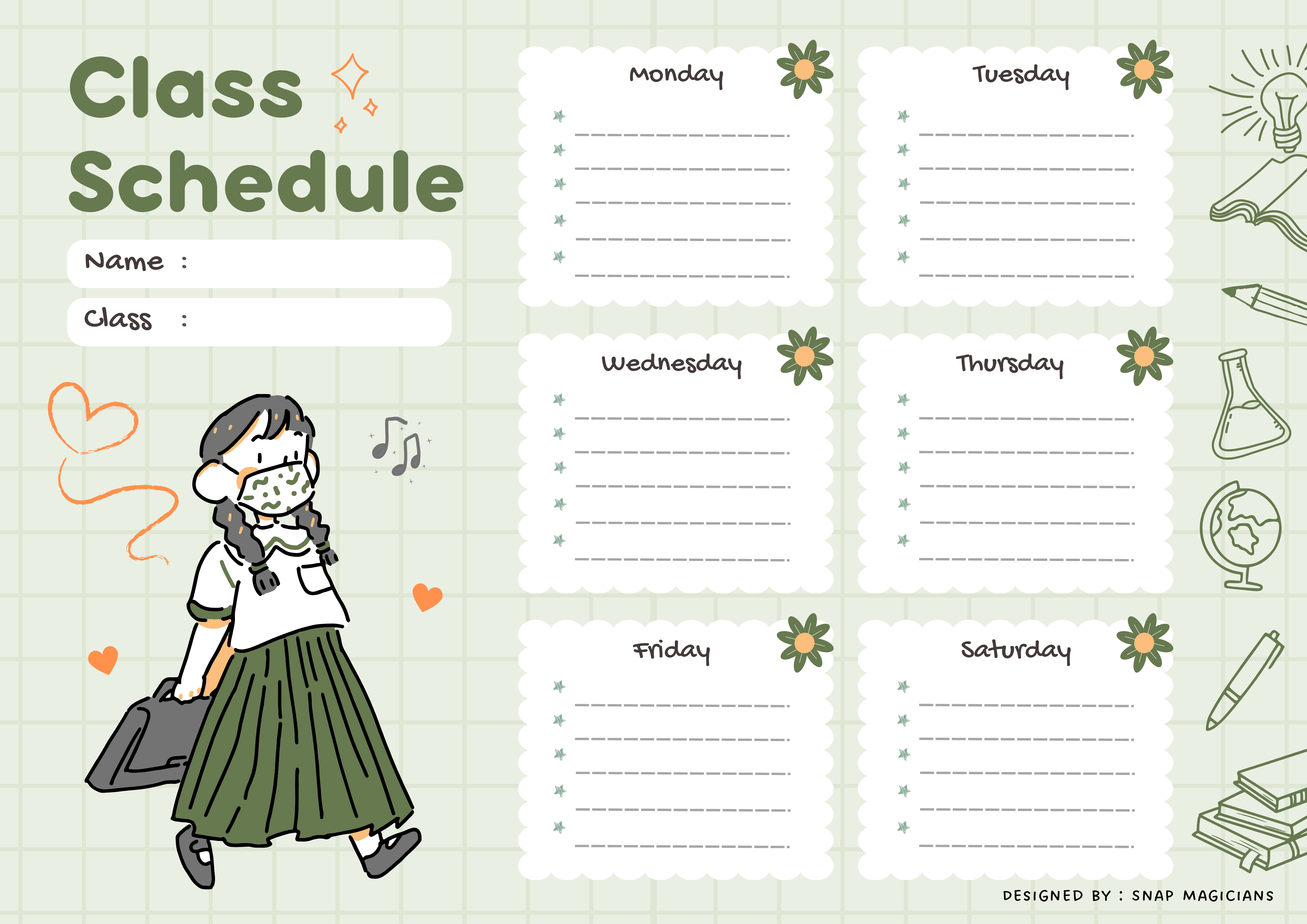 A4 Big Magnetic Planner