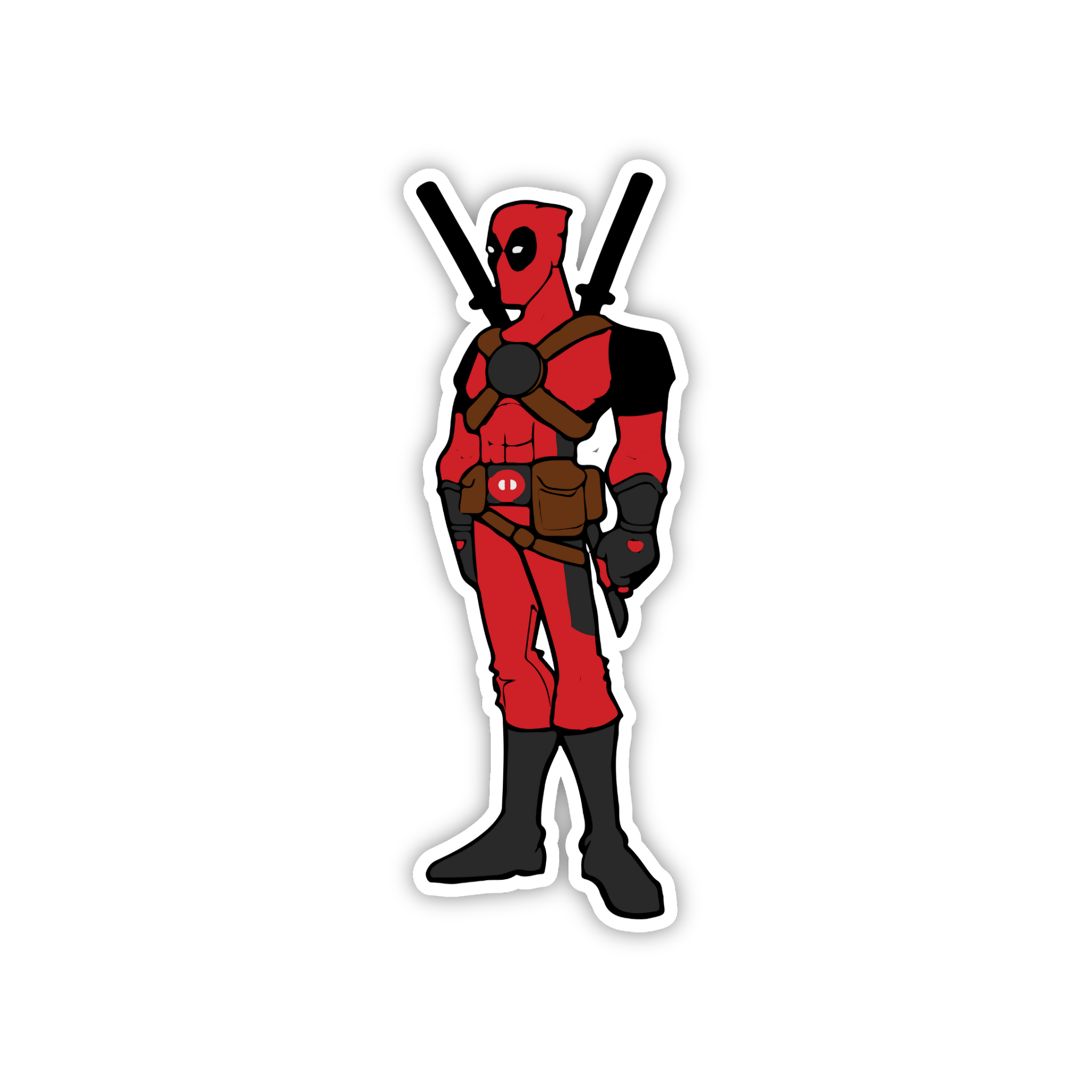Deadpool Classic Standing Pose Sticker