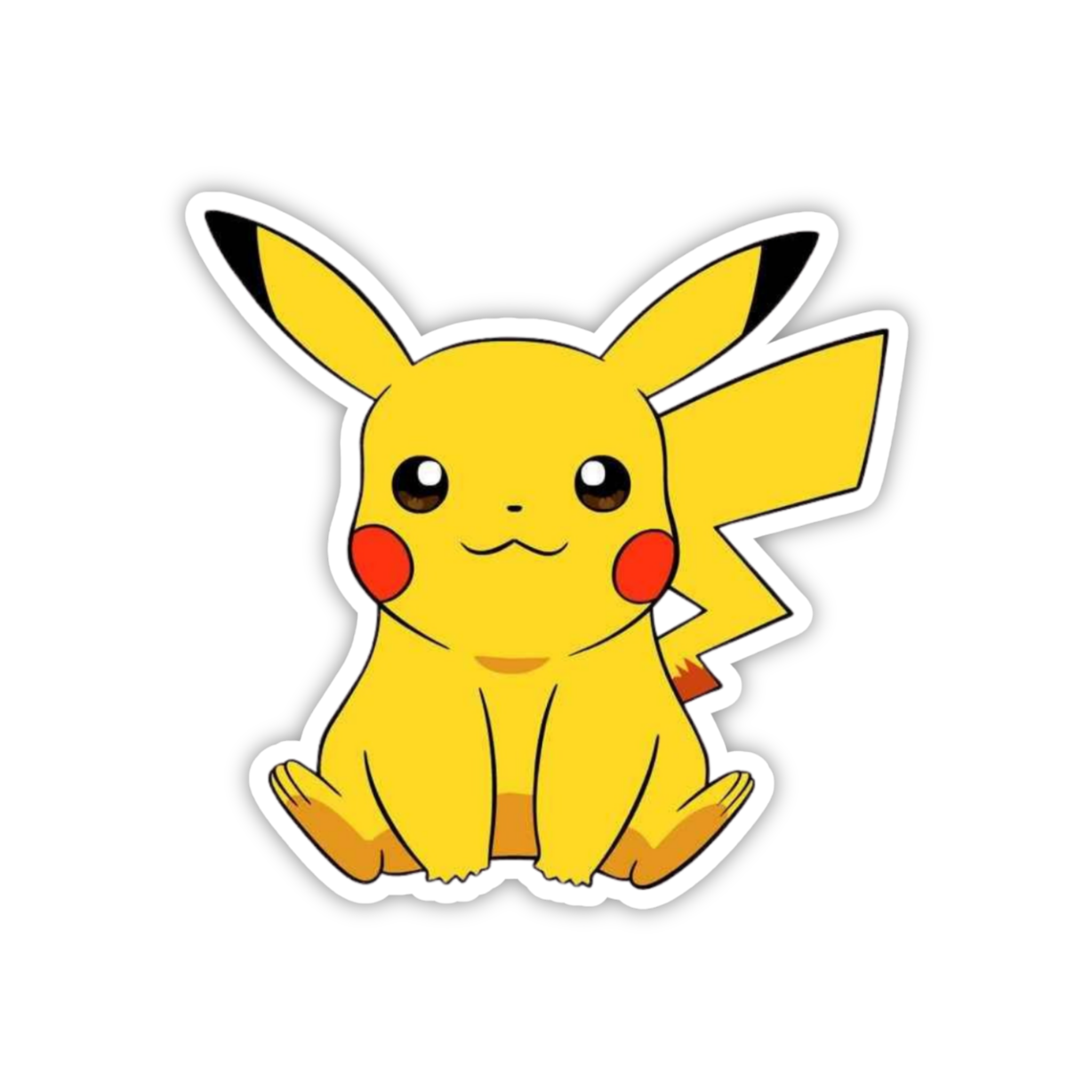 Pikachu Sitting Cute Sticker