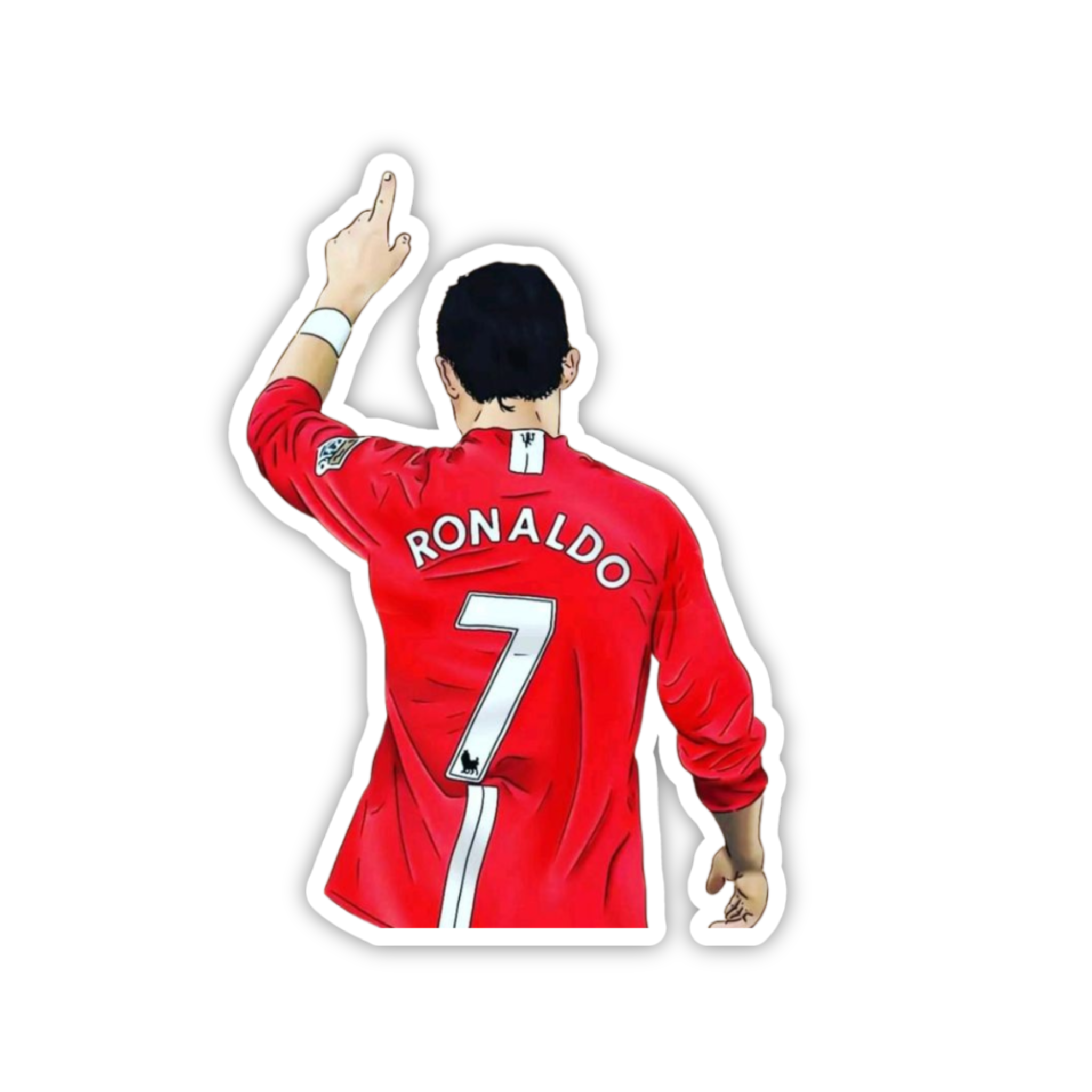 Ronaldo Iconic Point Celebration Sticker
