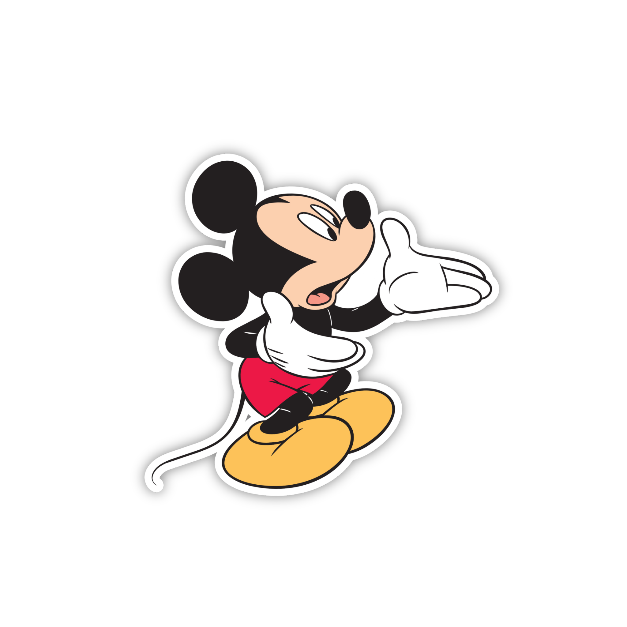 Mickey Running Pose Sticker