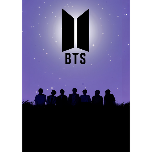 BTS Poster – K-Pop Wall Art | Bangtan Boys Music Poster for ARMY Fans – Bts Logo