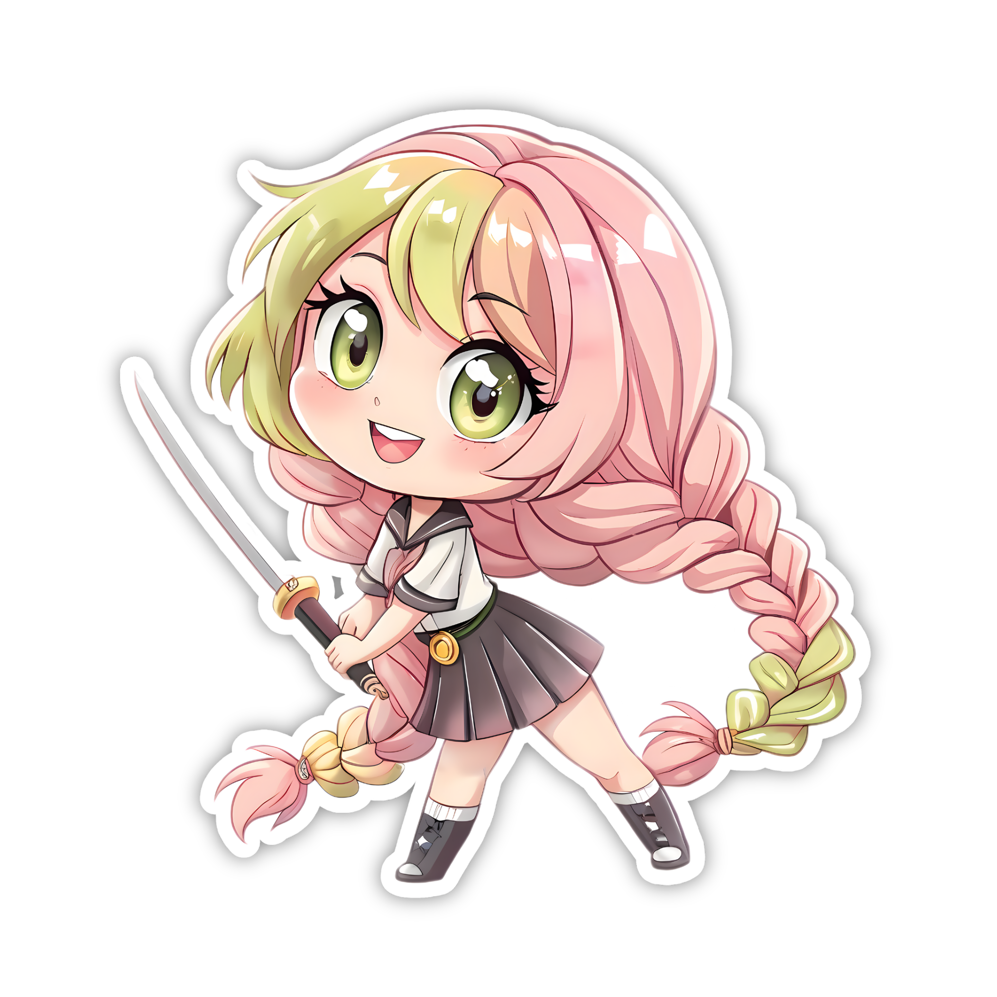 Mitsuri Kanroji Cute Chibi Sticker