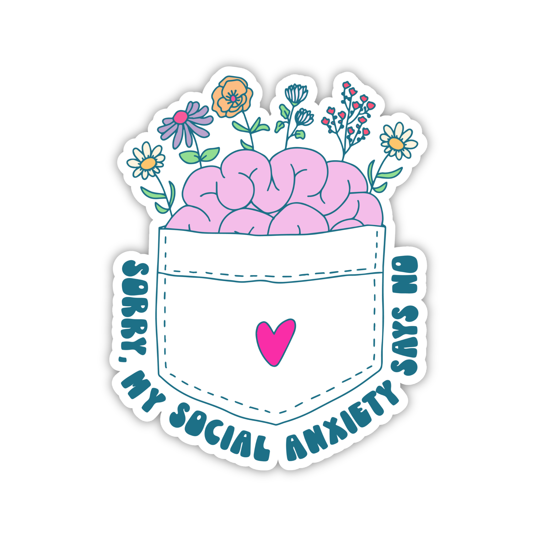 You're Doing Amazing Sweetie Brain Sticker