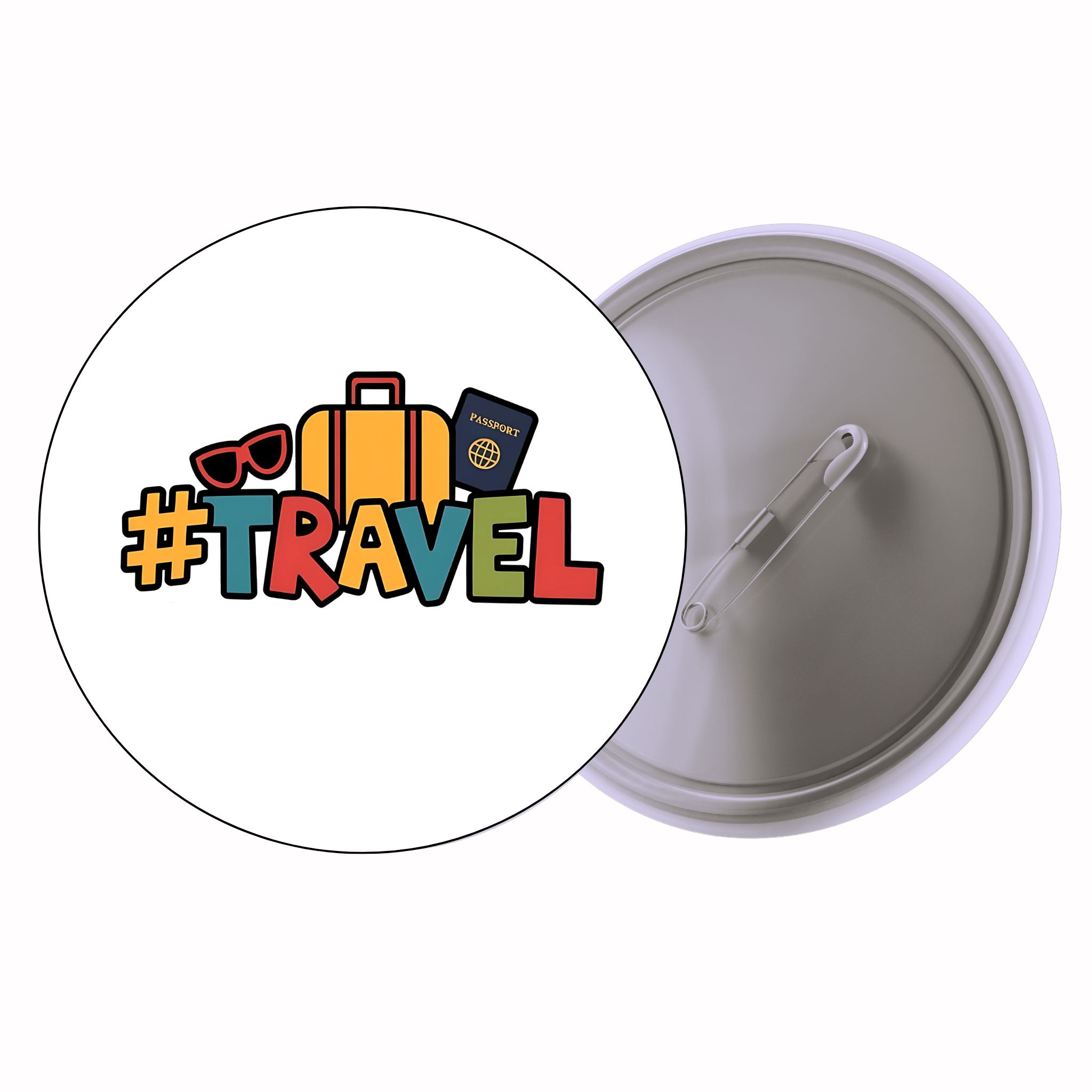 #Travel | Colorful Quote Badge