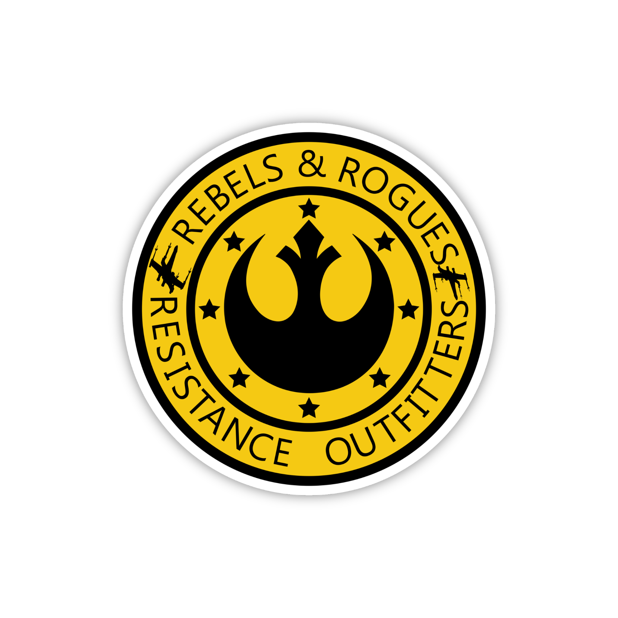 Rebels & Rogue Resistance Badge Sticker