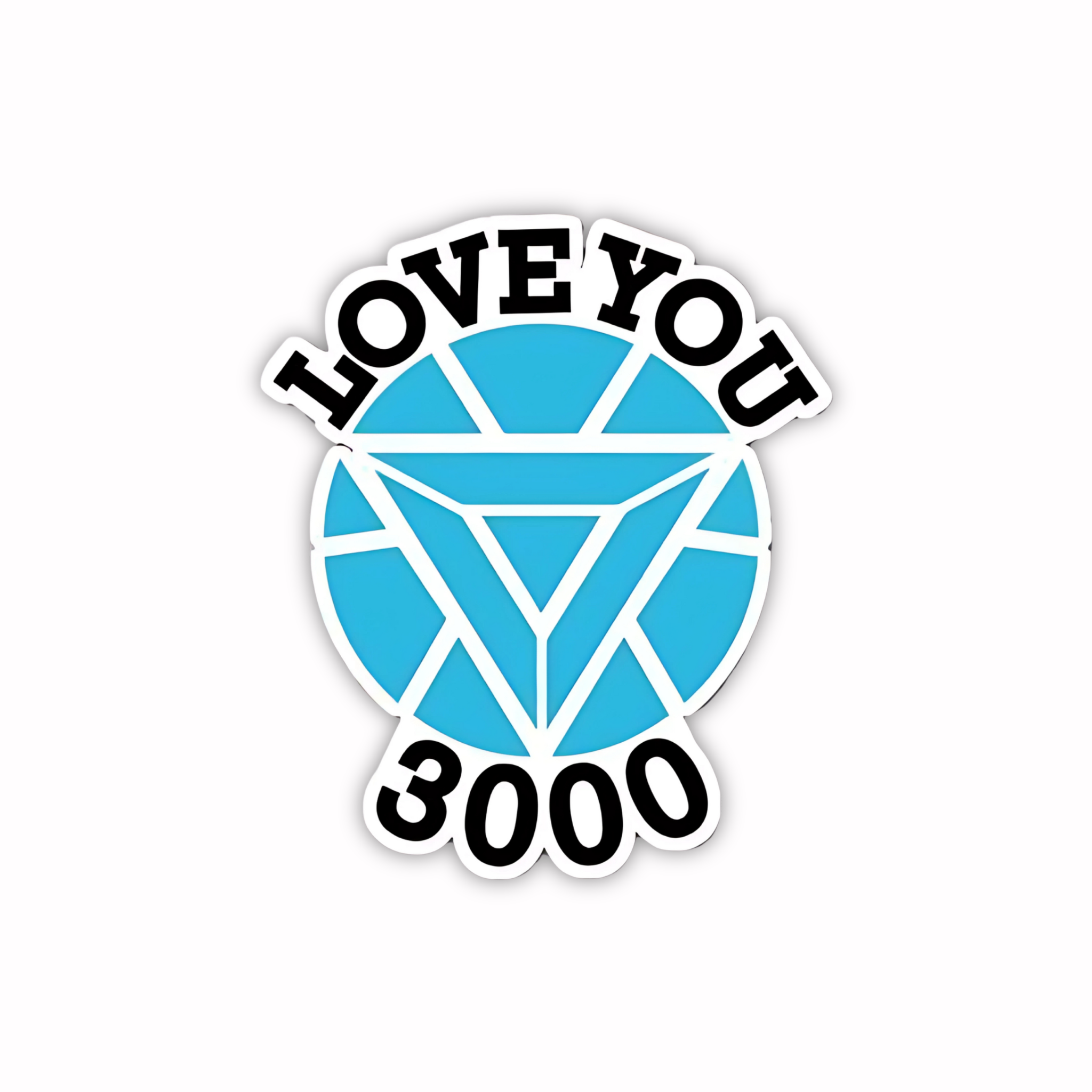 I Love You 3000 Iron Man Sticker