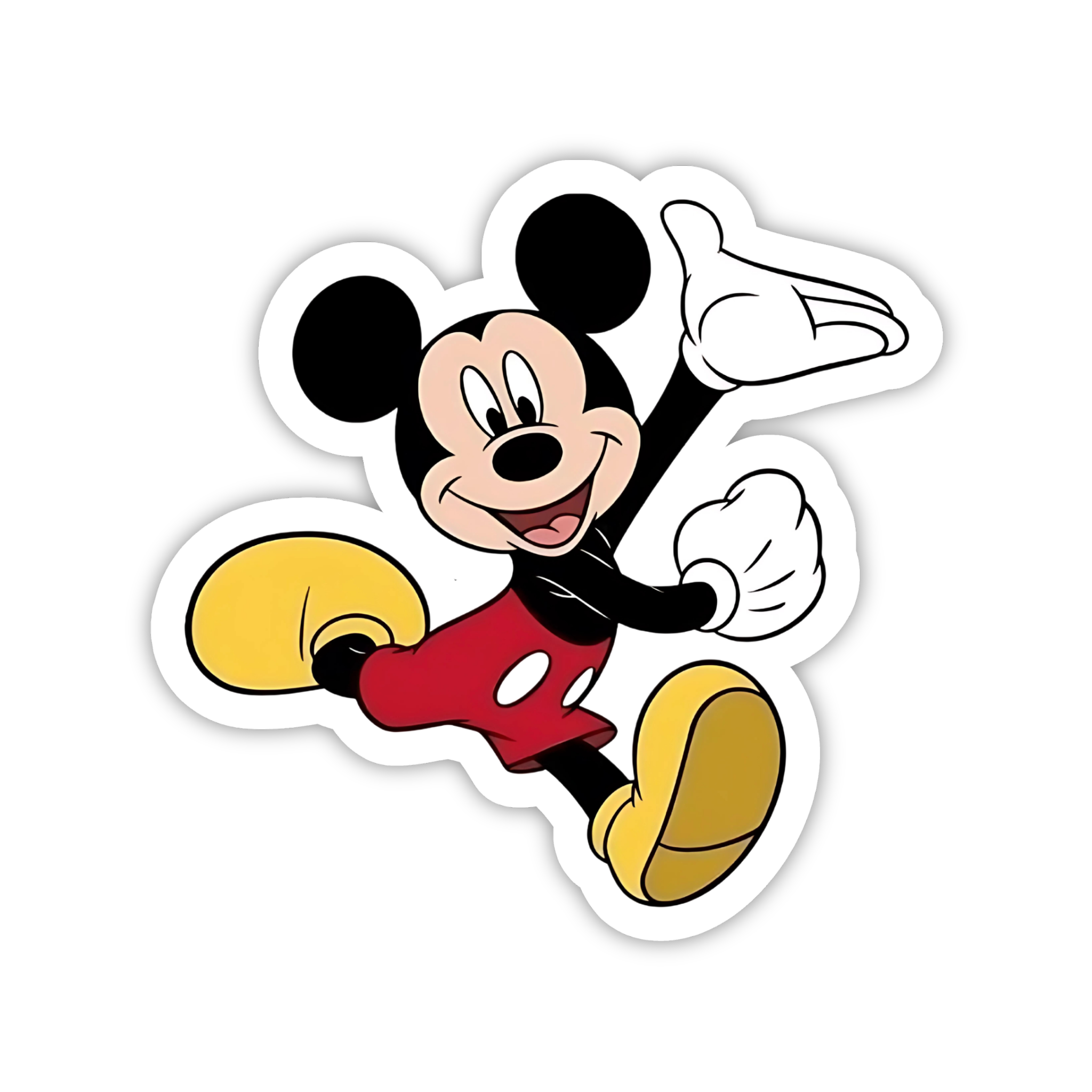 Mickey Kick Jump Sticker