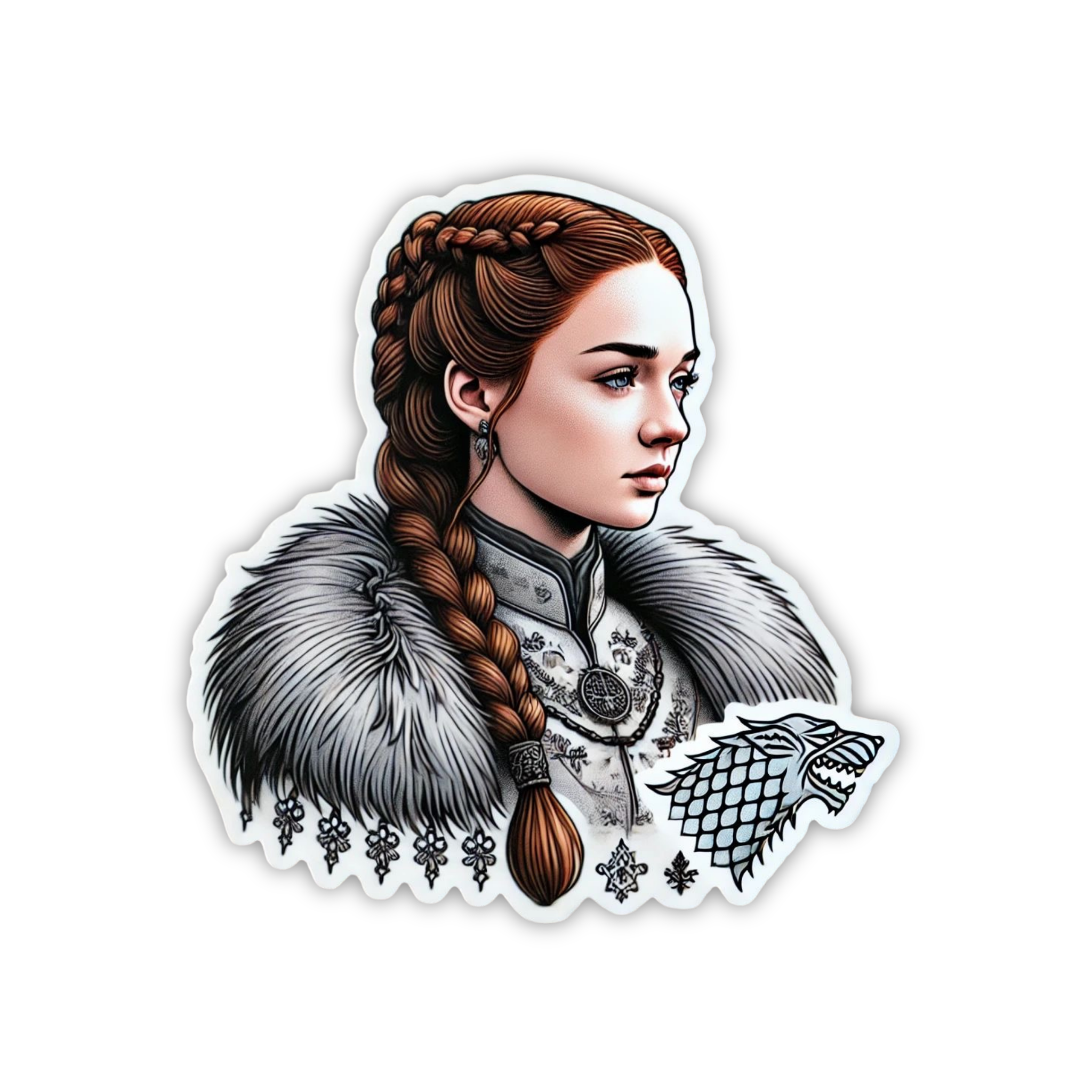 Sansa Stark Winter Portrait Sticker