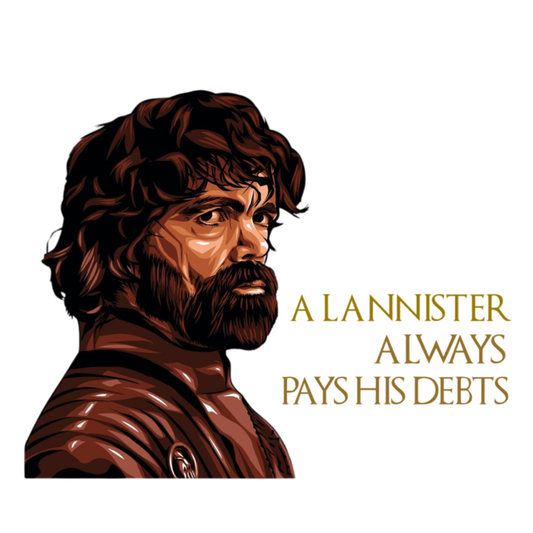 Game of Thrones Stickers - House Lannister - Lannister Always Pays His Debts