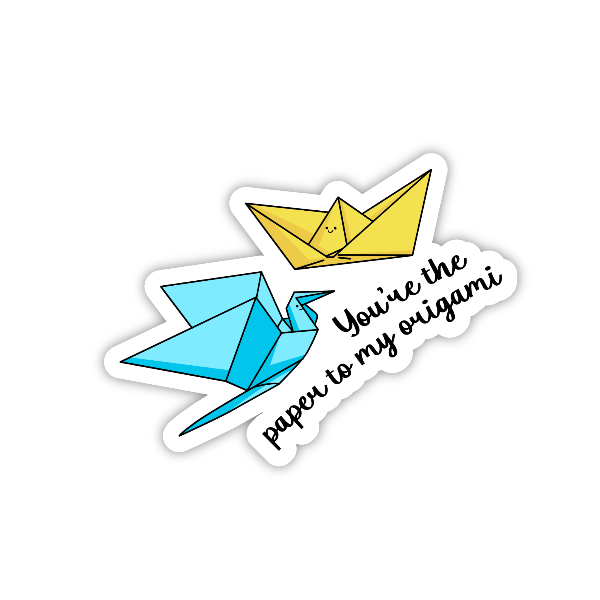 You're The Paper Plane To My Adventure Love Sticker