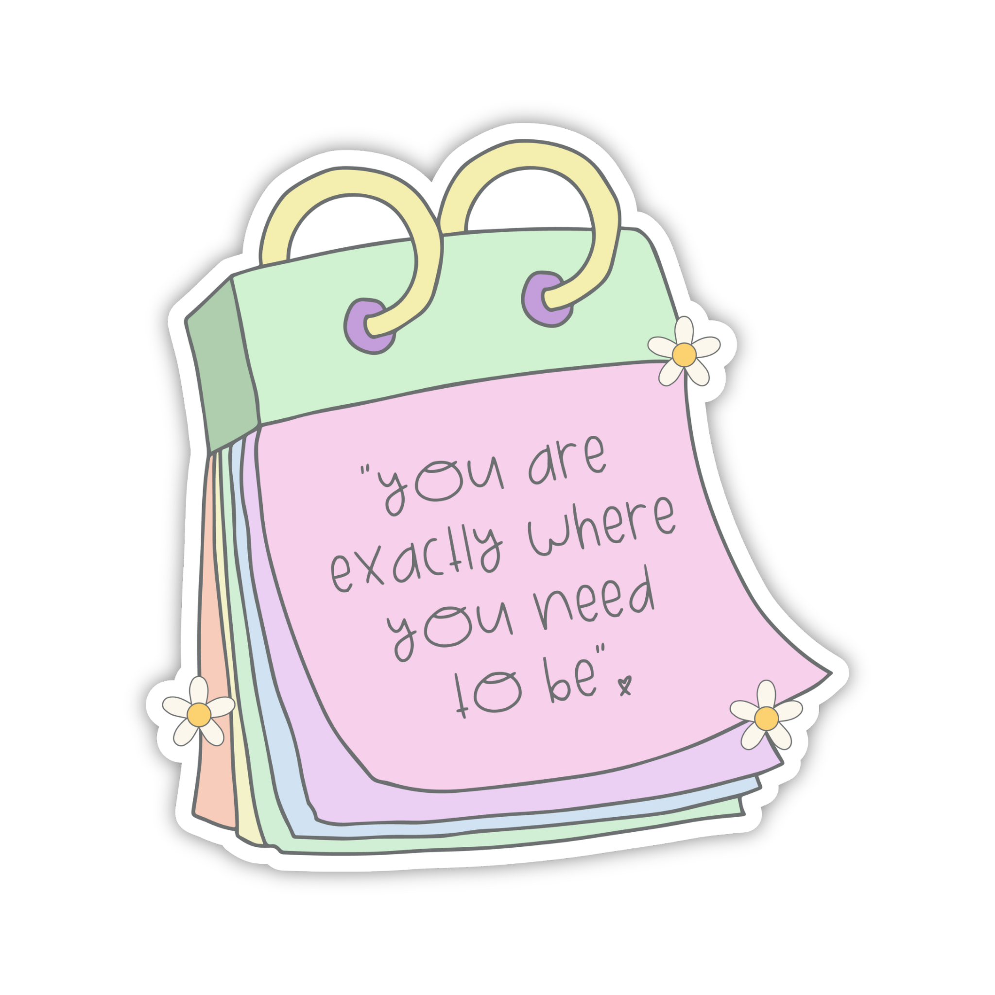 You Are Enough Tote Bag Affirmation Sticker