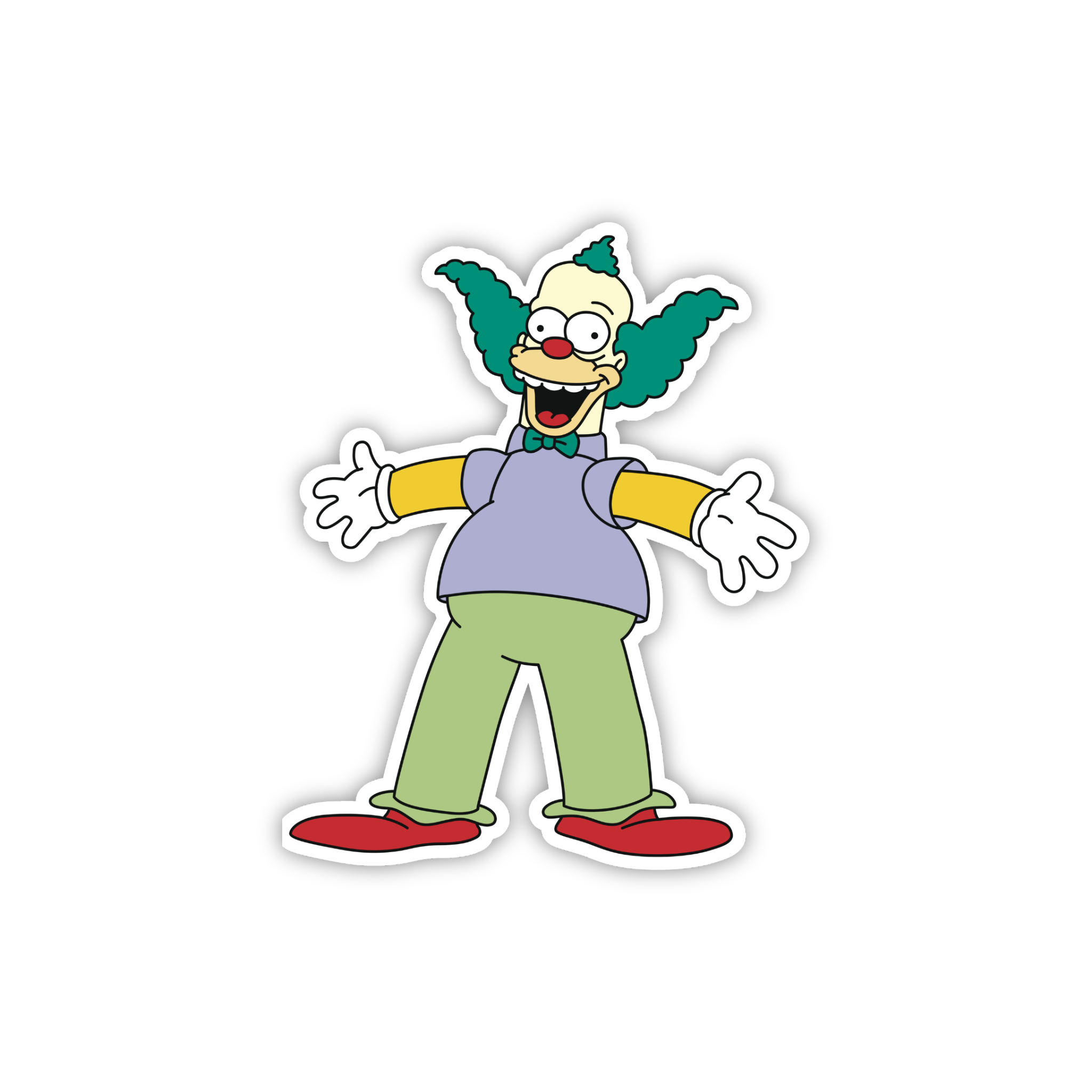 Animated Yellow Family Pose 31 Cartoon Sticker