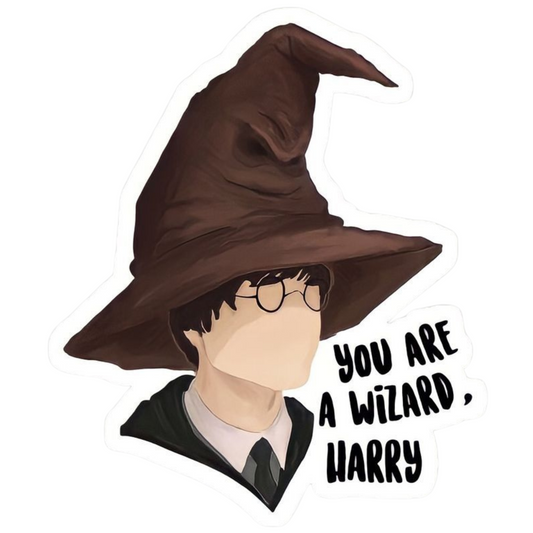 Harry Potter Stickers - Sorting Hat Wizard