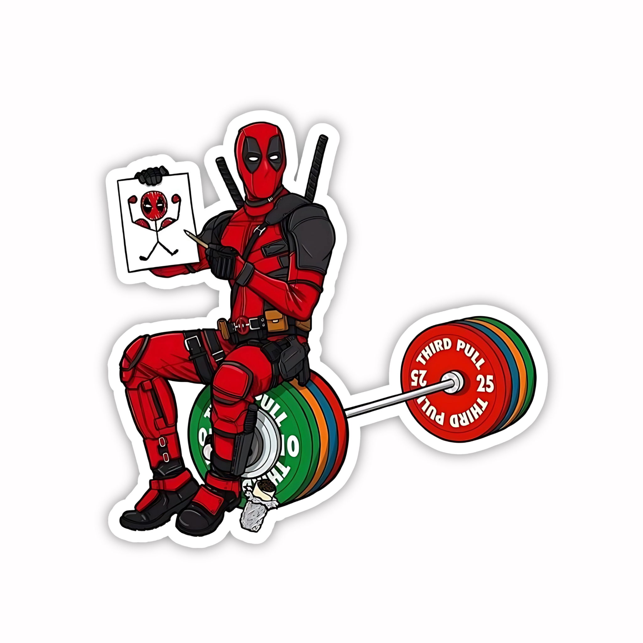 Deadpool Scooter Sticker