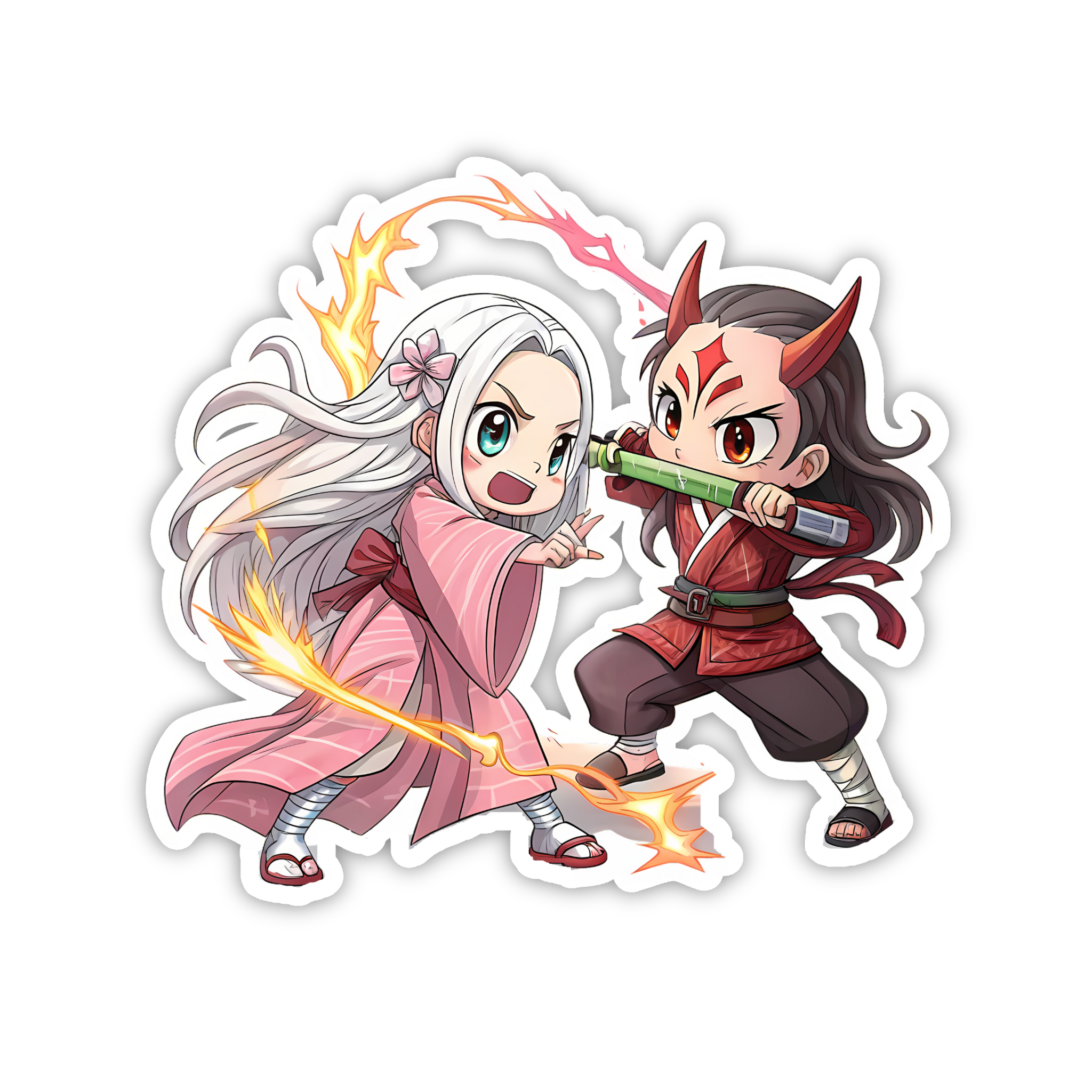 Daki & Gyutaro Duo Sticker