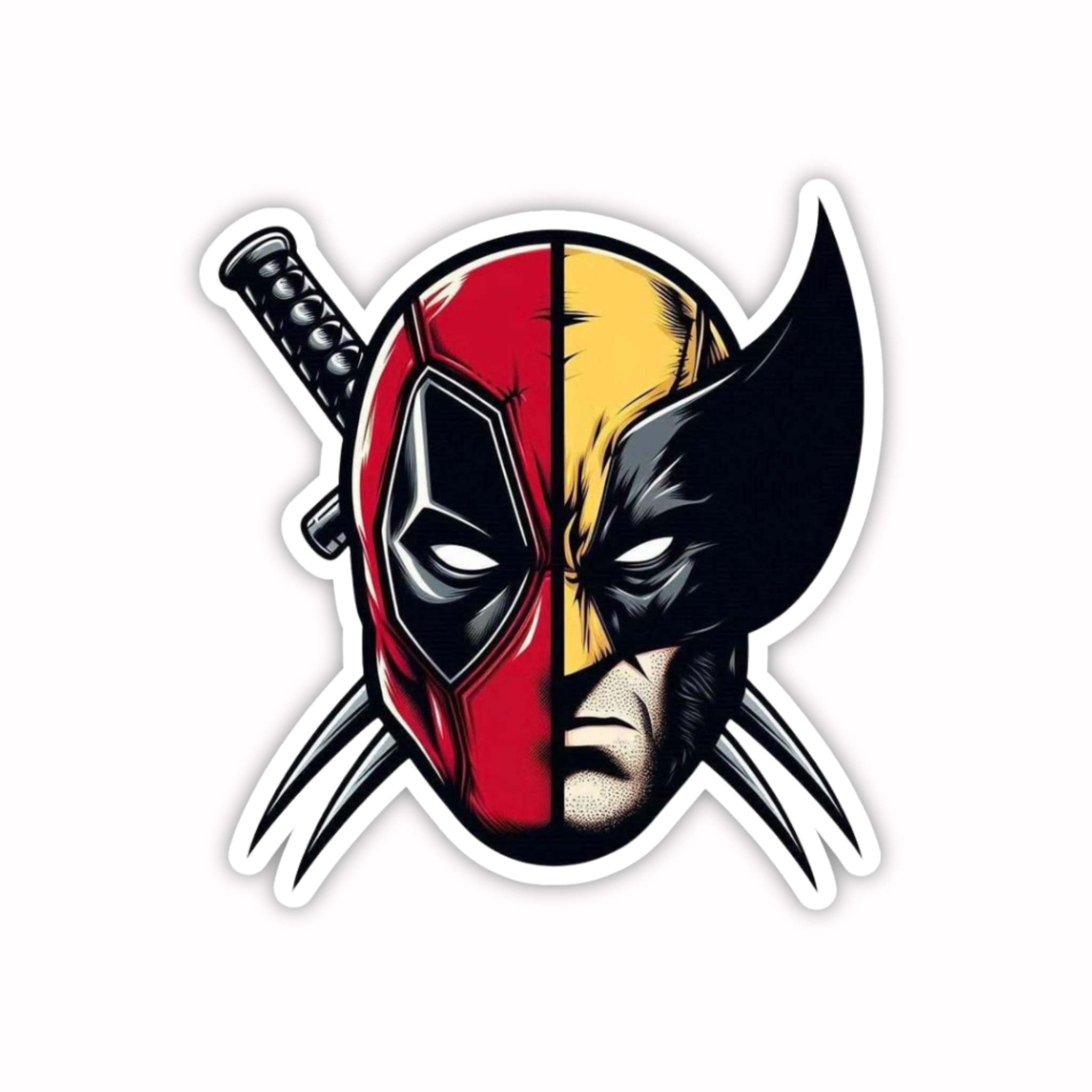 Wolverine Mask Badge Sticker