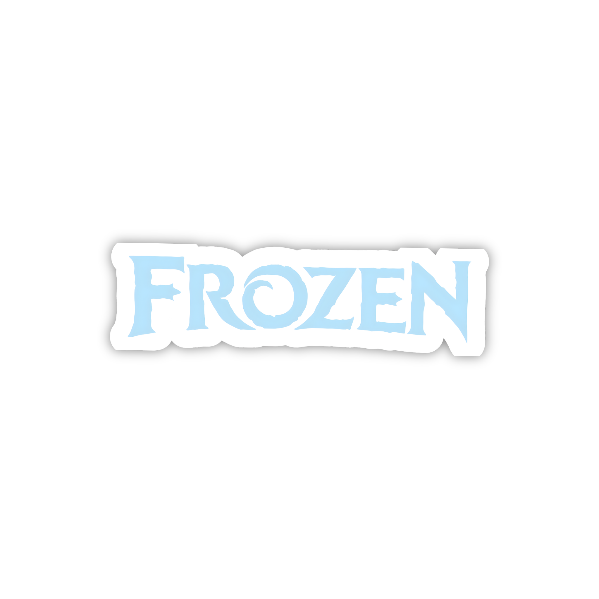 Frozen Logo Text Sticker