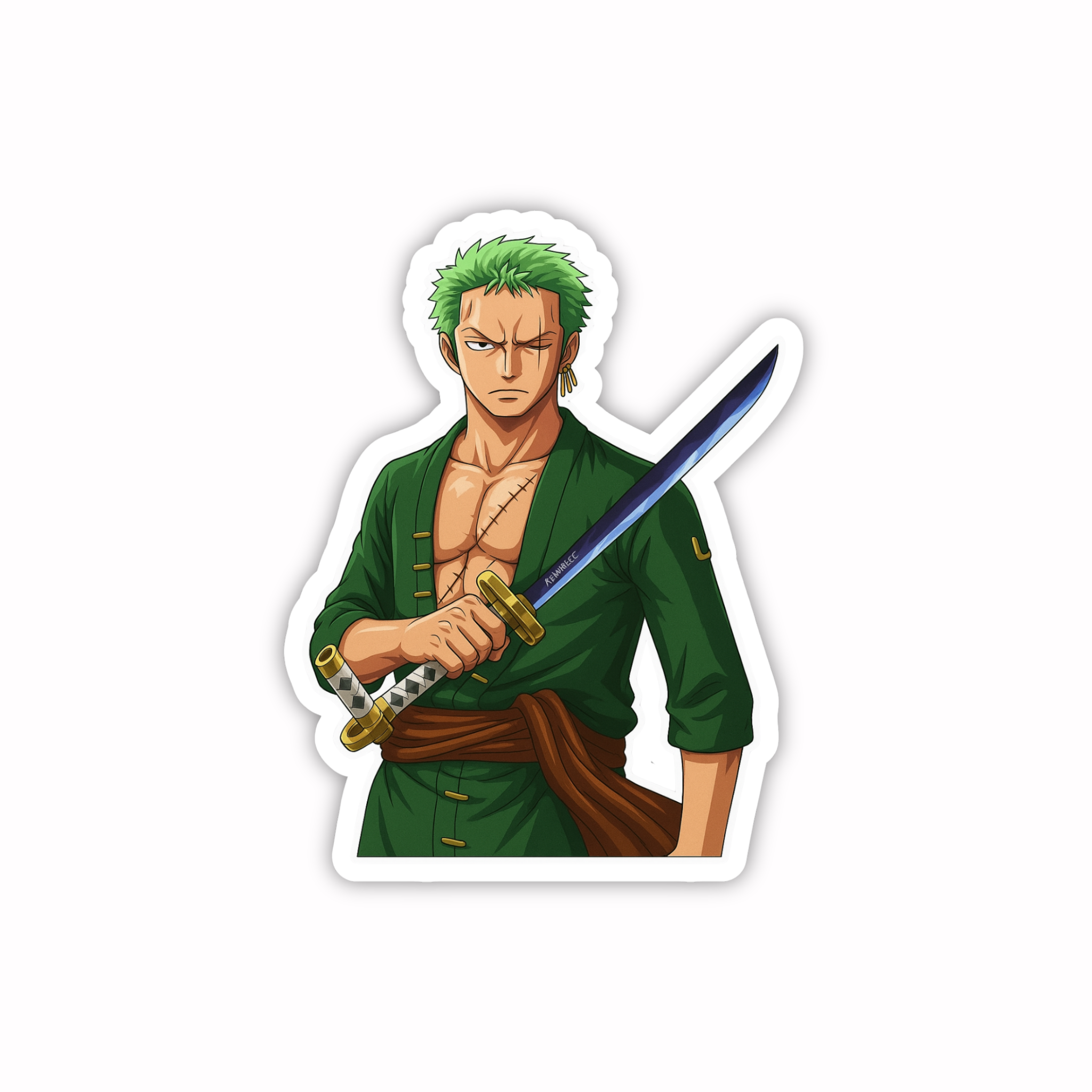 Zoro Sword Ready Sticker
