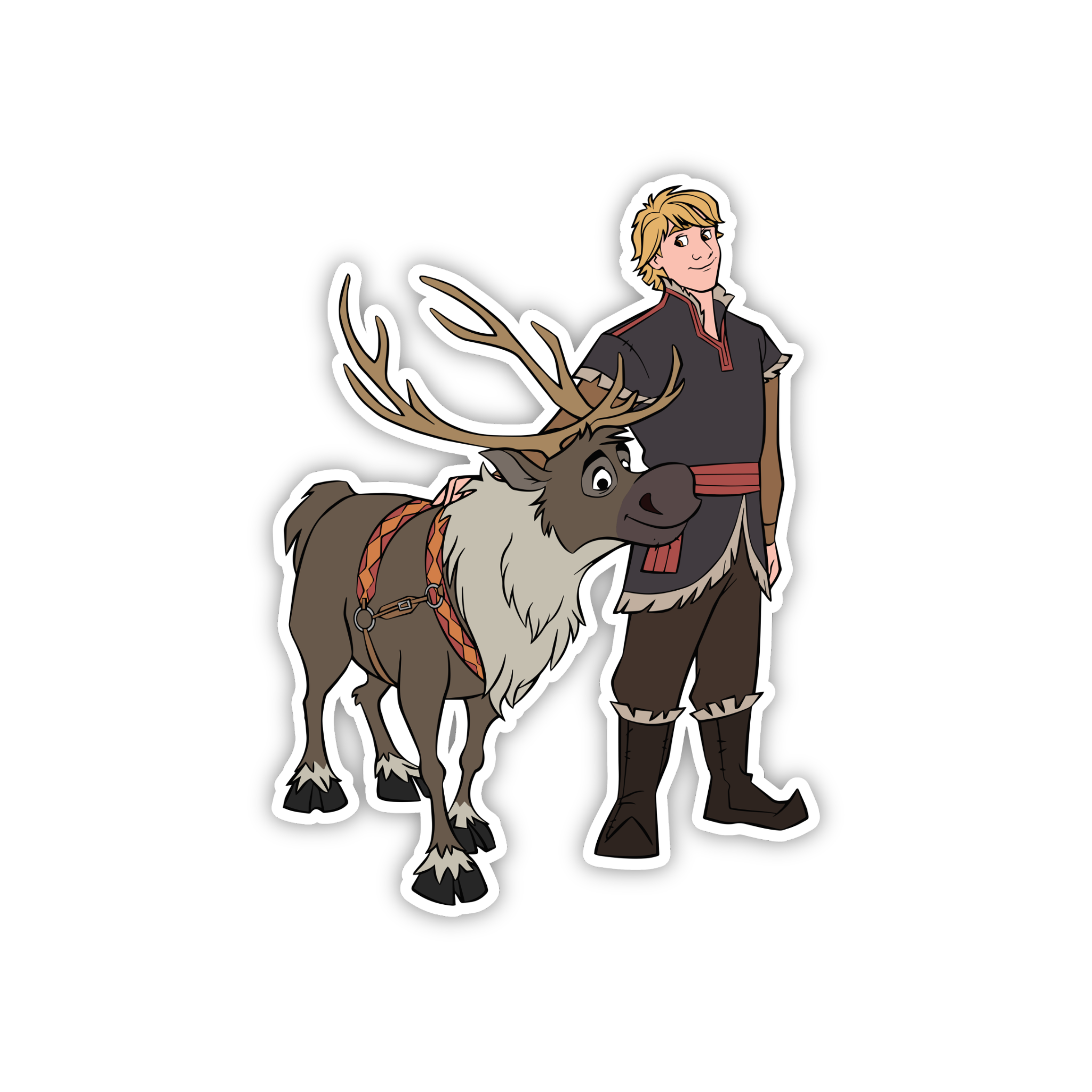 Kristoff & Sven Classic Sticker
