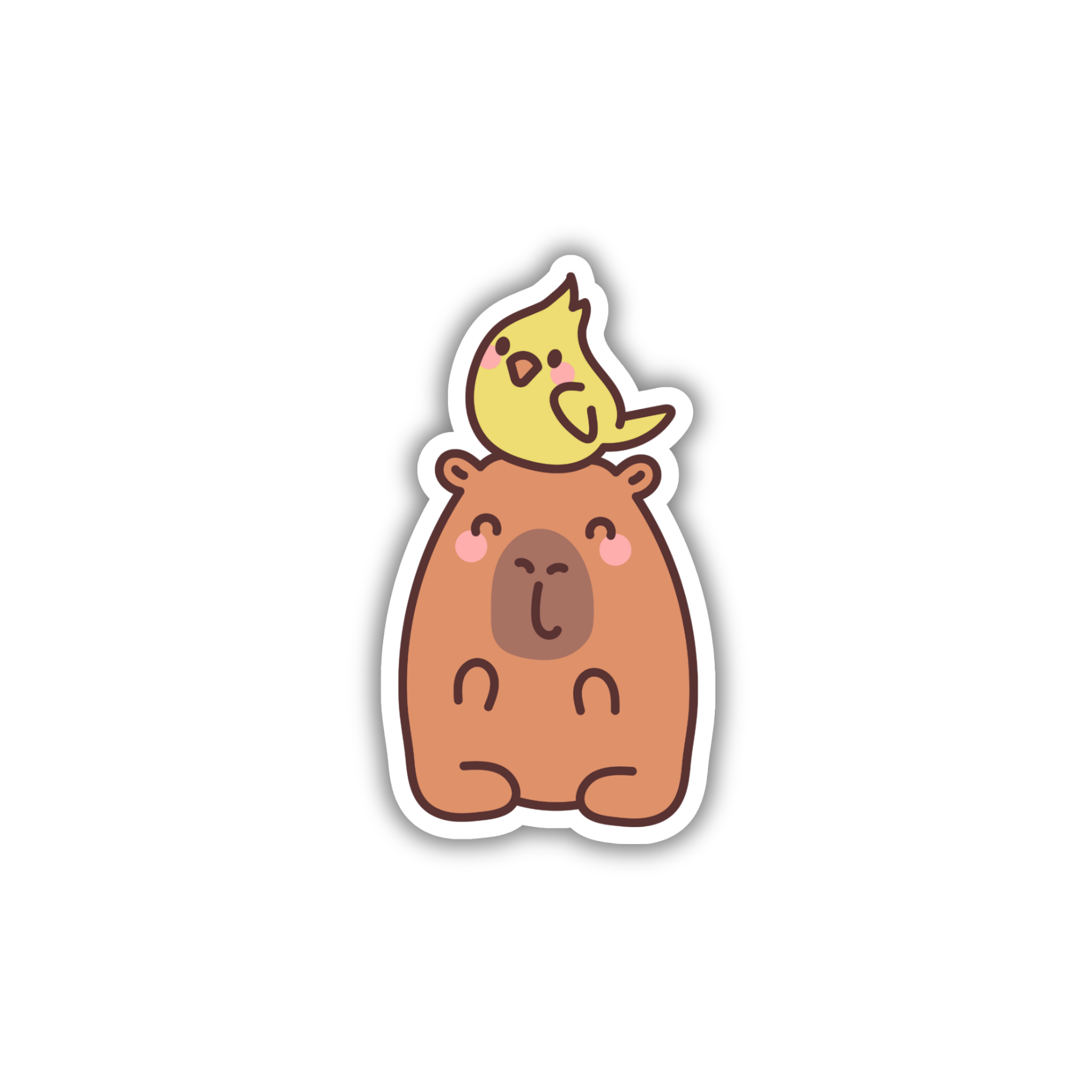 Capybara Party Hat Sticker