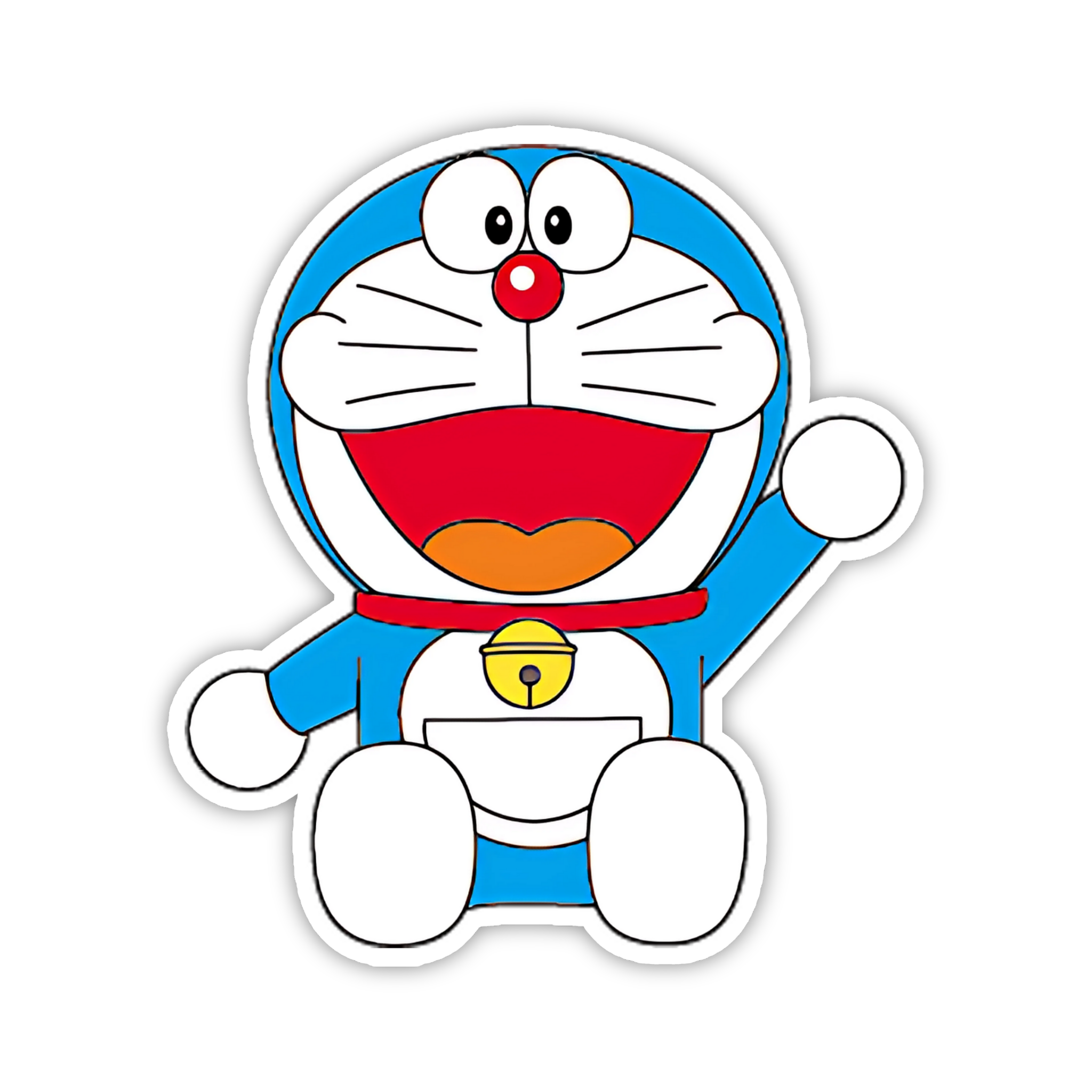 Doraemon Happy Sit Sticker