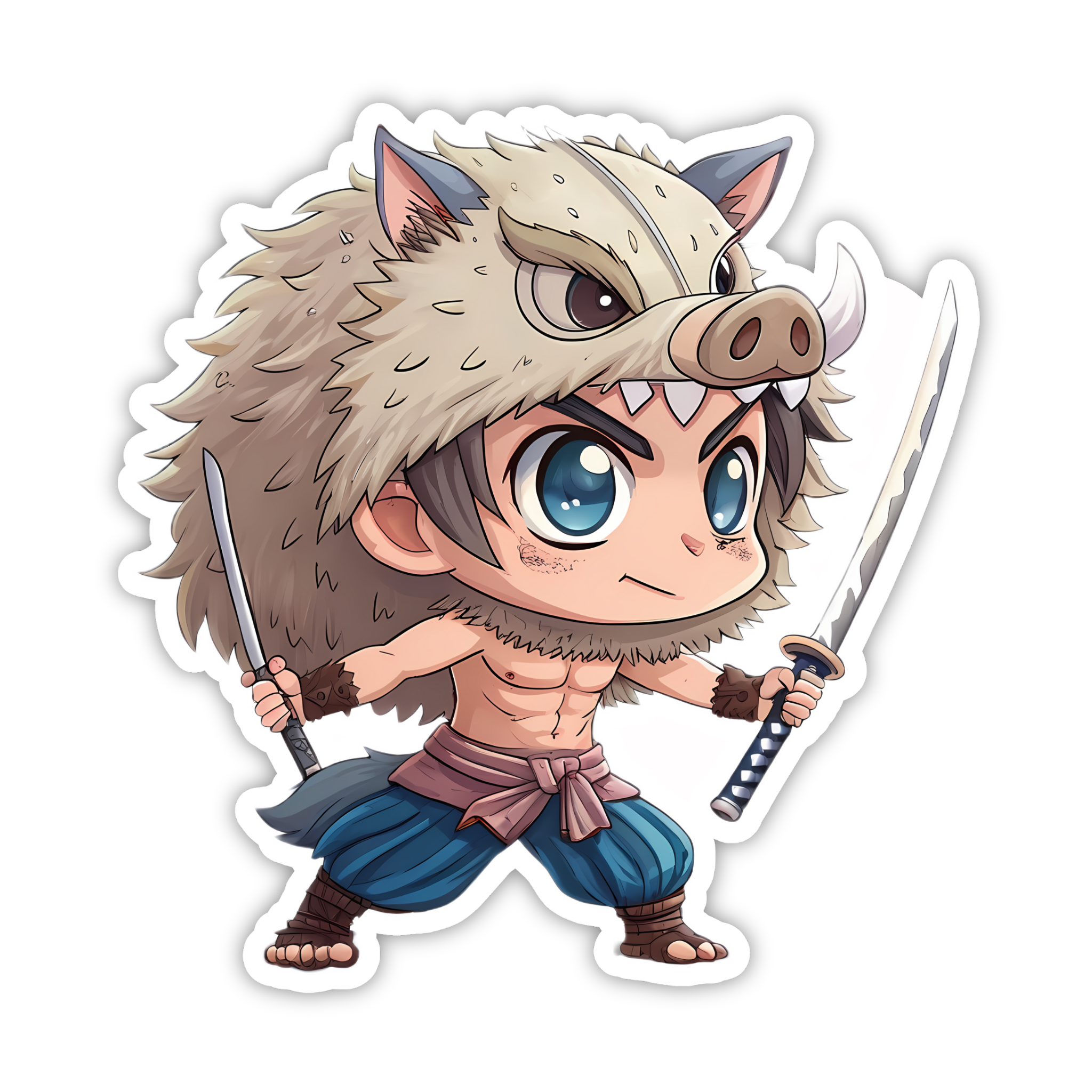 Inosuke Hashibira Boar Head Sticker
