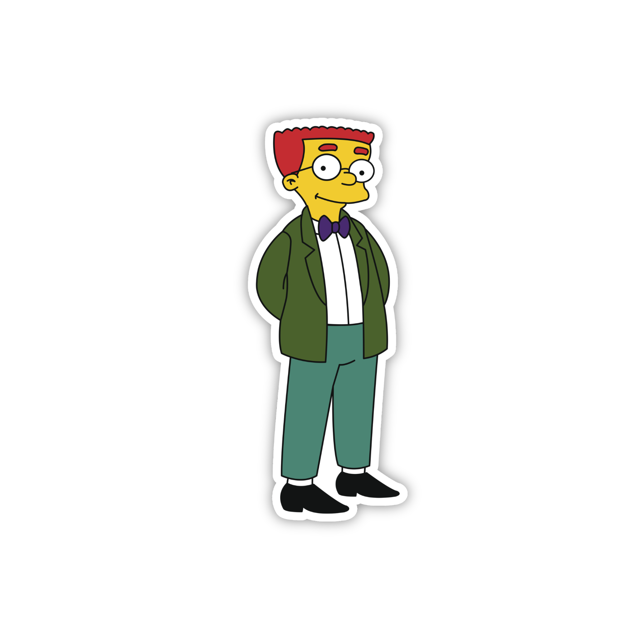Animated Yellow Family Pose 36 Cartoon Sticker