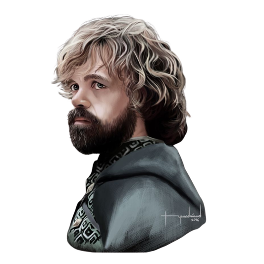 Game of Thrones Stickers - Tyrion Lannister - Thoughtful Portrait