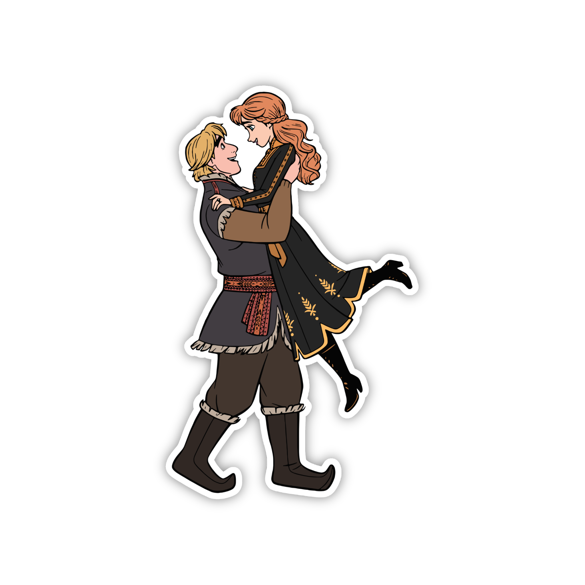 Kristoff Winter Outfit Sticker