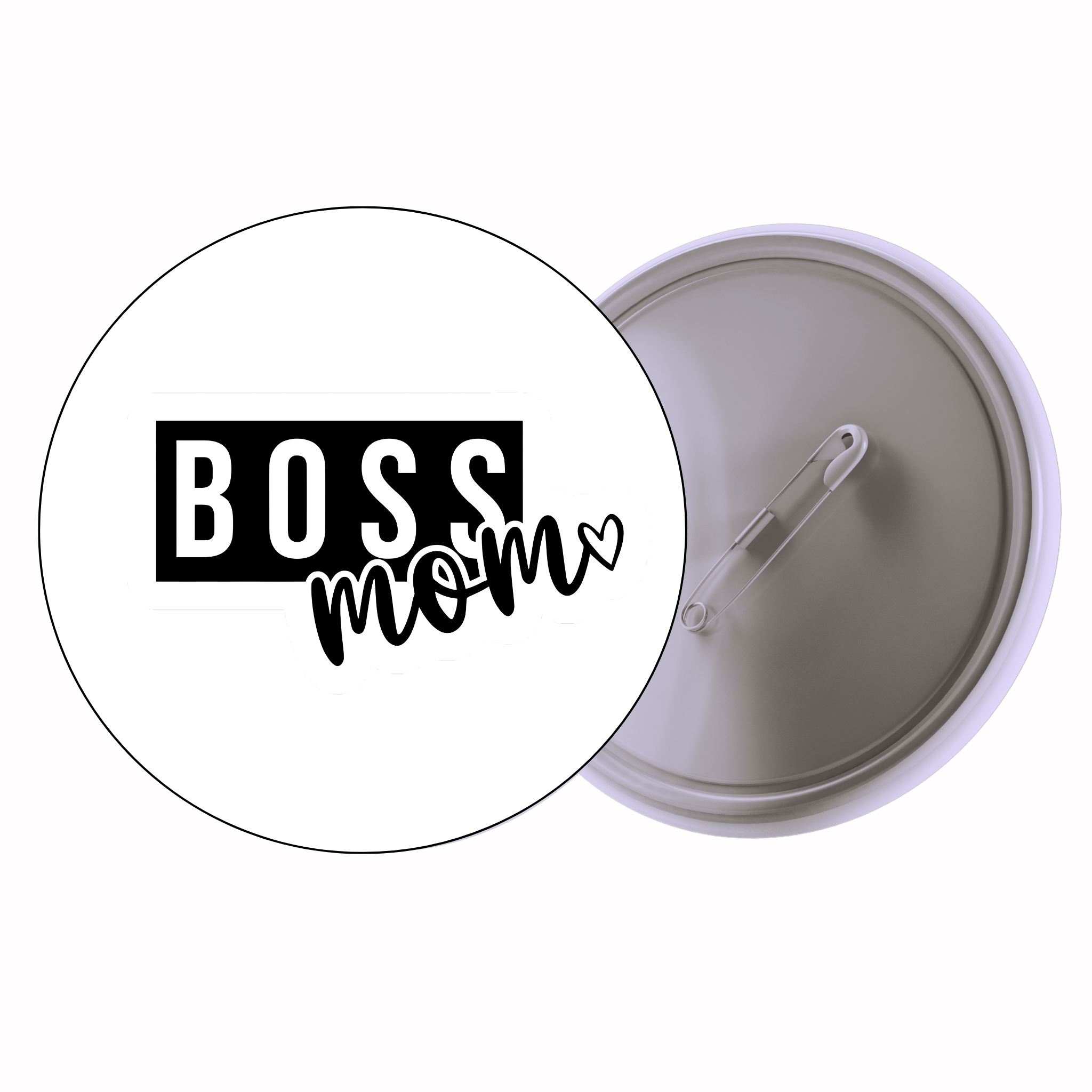 Classic Motivational Quote Pin Badge Design 036 | Minimal Typography Button Badge (2 Sizes)